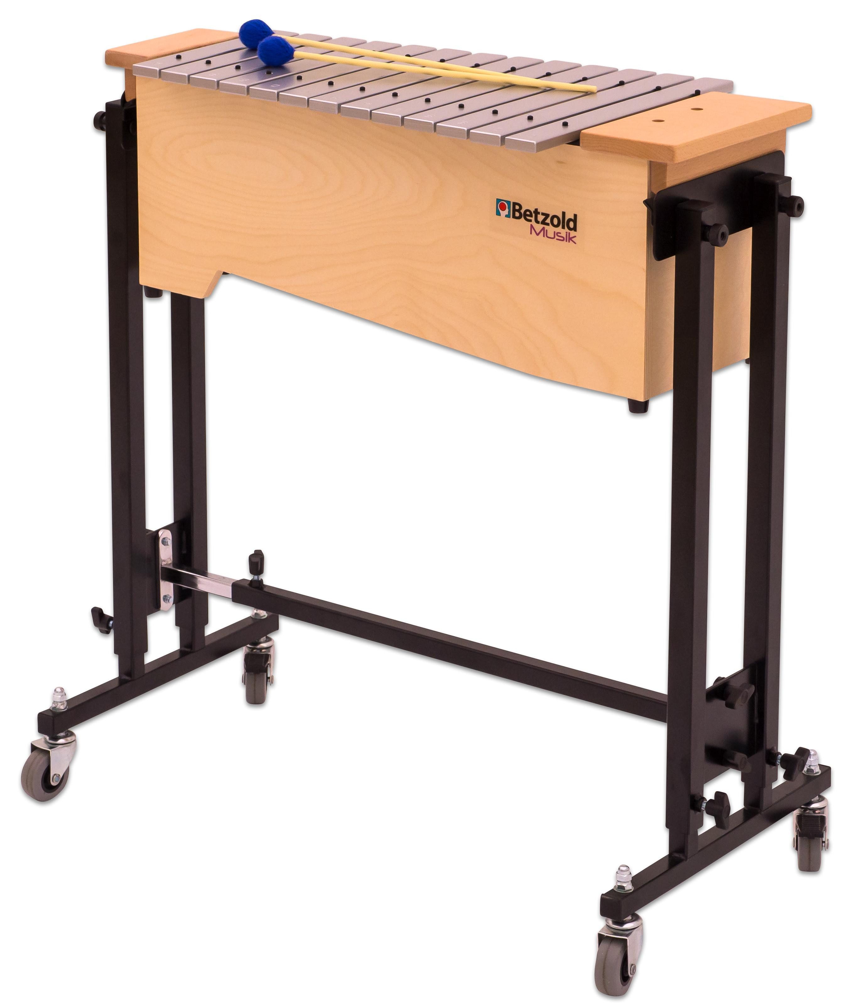 Betzold Metallophon Alt-Metallophon + Ständerwagen
