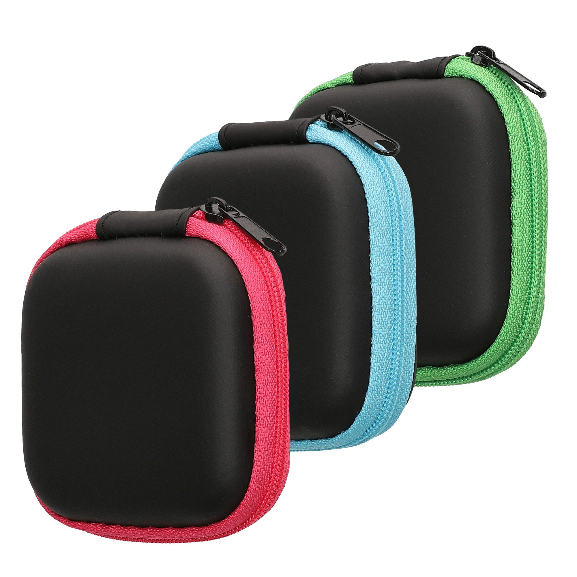 kwmobile Etui 3x In-Ear Kopfhörer Tasche günstig online kaufen