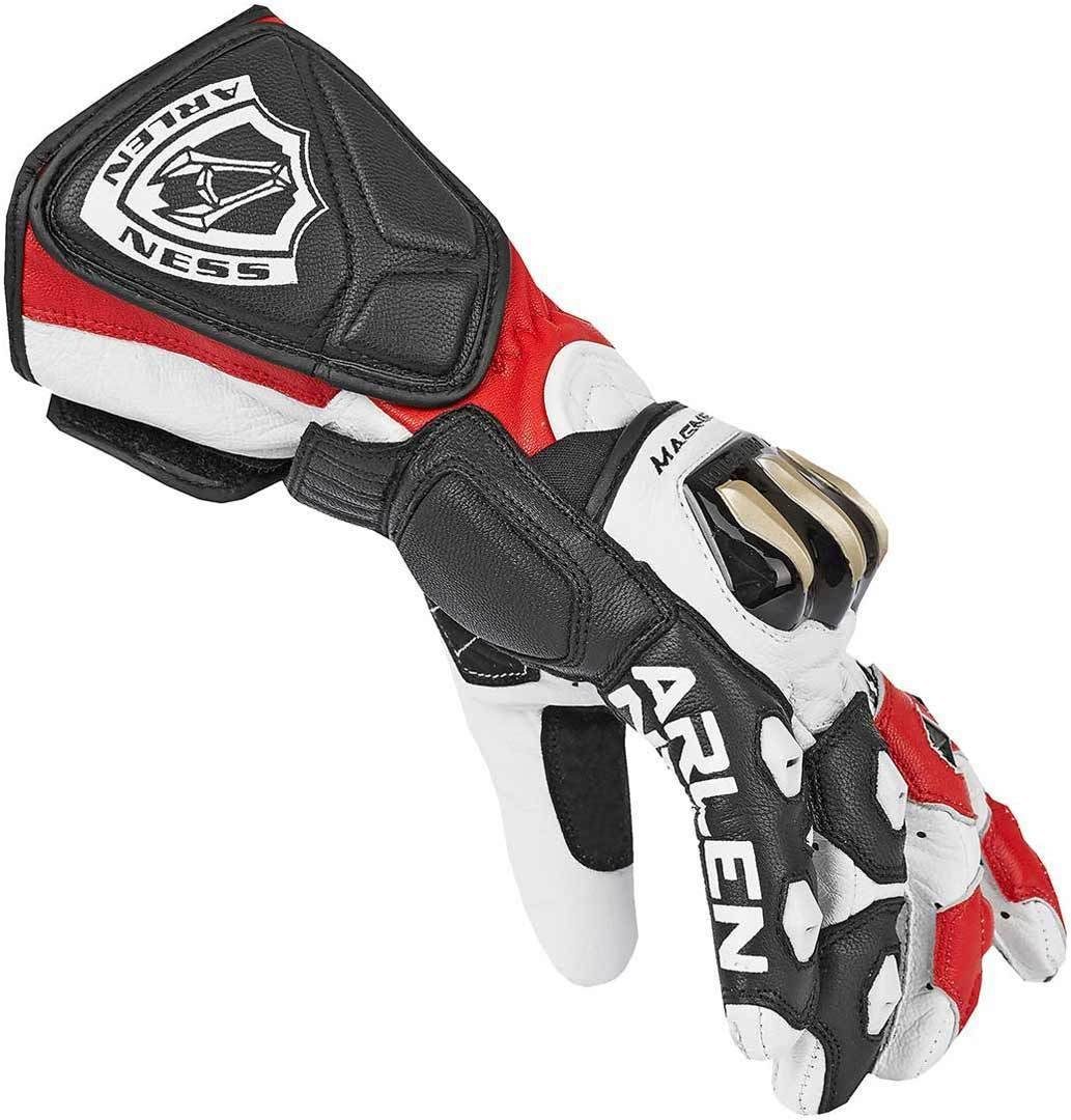 Motorradhandschuhe Arlen Ness Black/White/Red Motorradhandschuhe Sugello