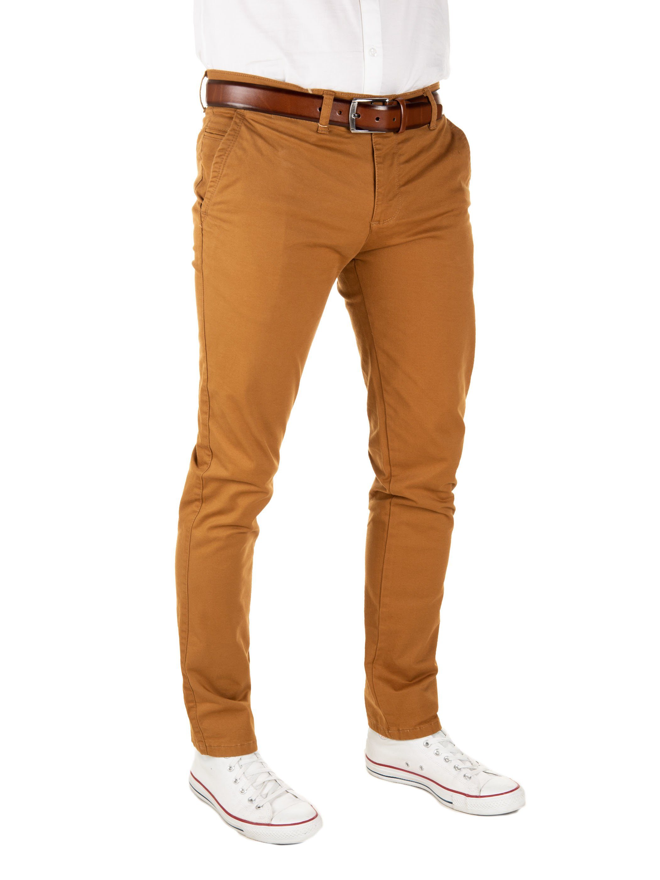 Yazubi Chinohose Modische Chino Hose Dustin von YAZUBI mit Gürtel bequeme Chinohose mit Gürtel