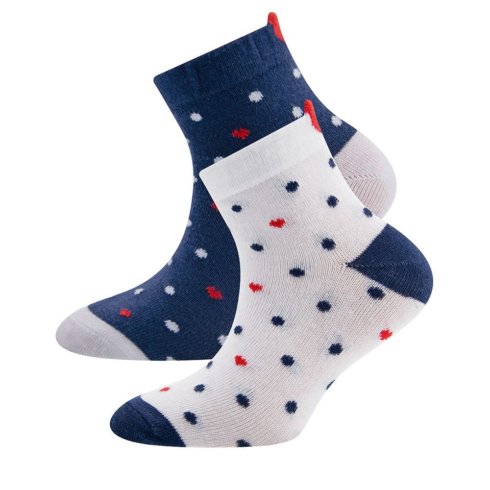 Socken Socken 2er Pack Herz/Punkte