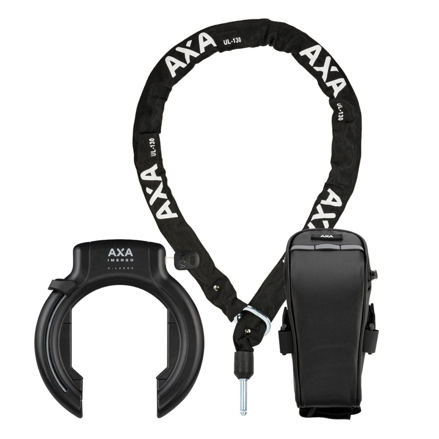 AXA Rahmenschloss Rahmenschloss Set Imenso XL mit ULC130 u. Tasche