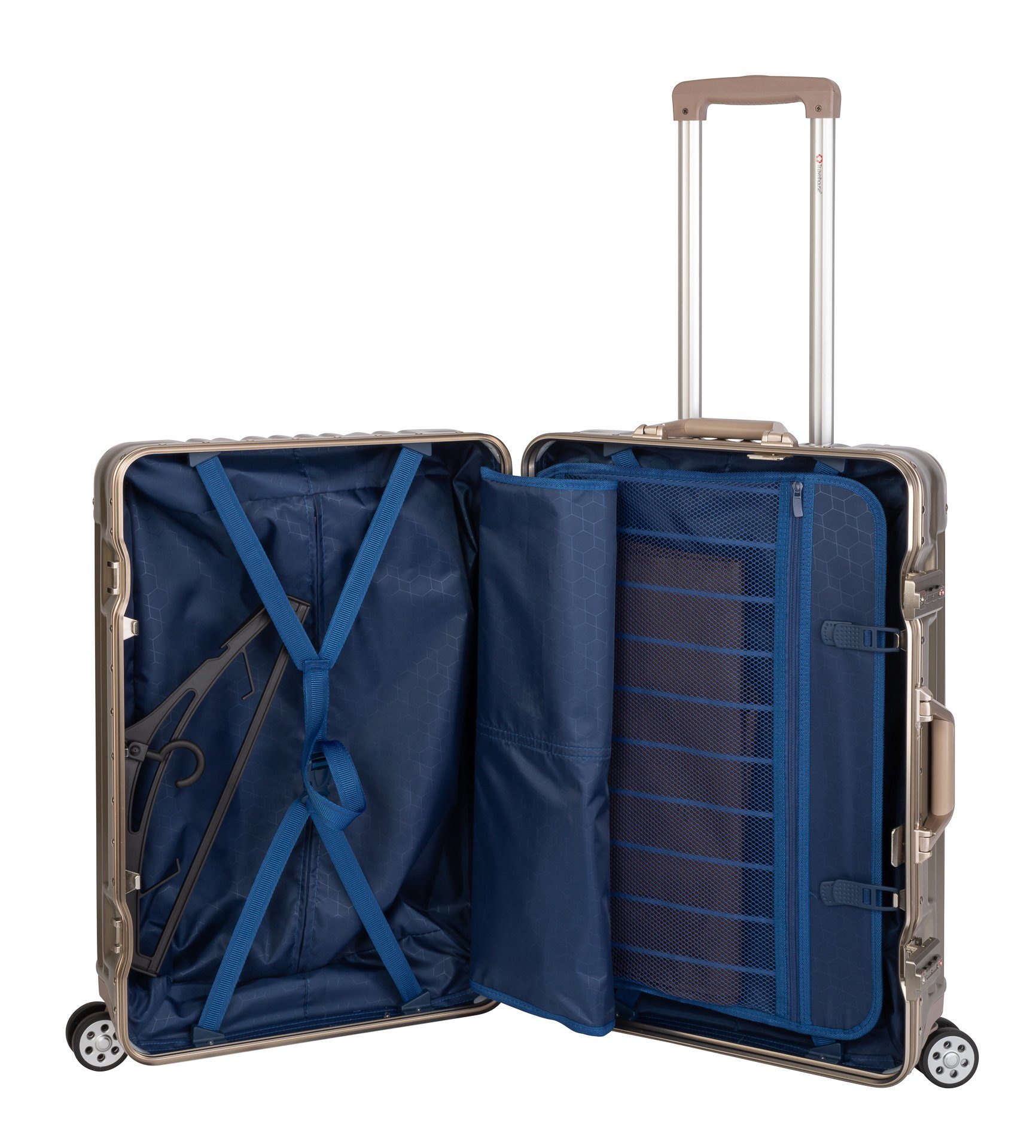 Travelhouse Trolleyset London, 4 Rollen, (3 tlg), TSA Zahlenschloss Alu-Rah günstig online kaufen