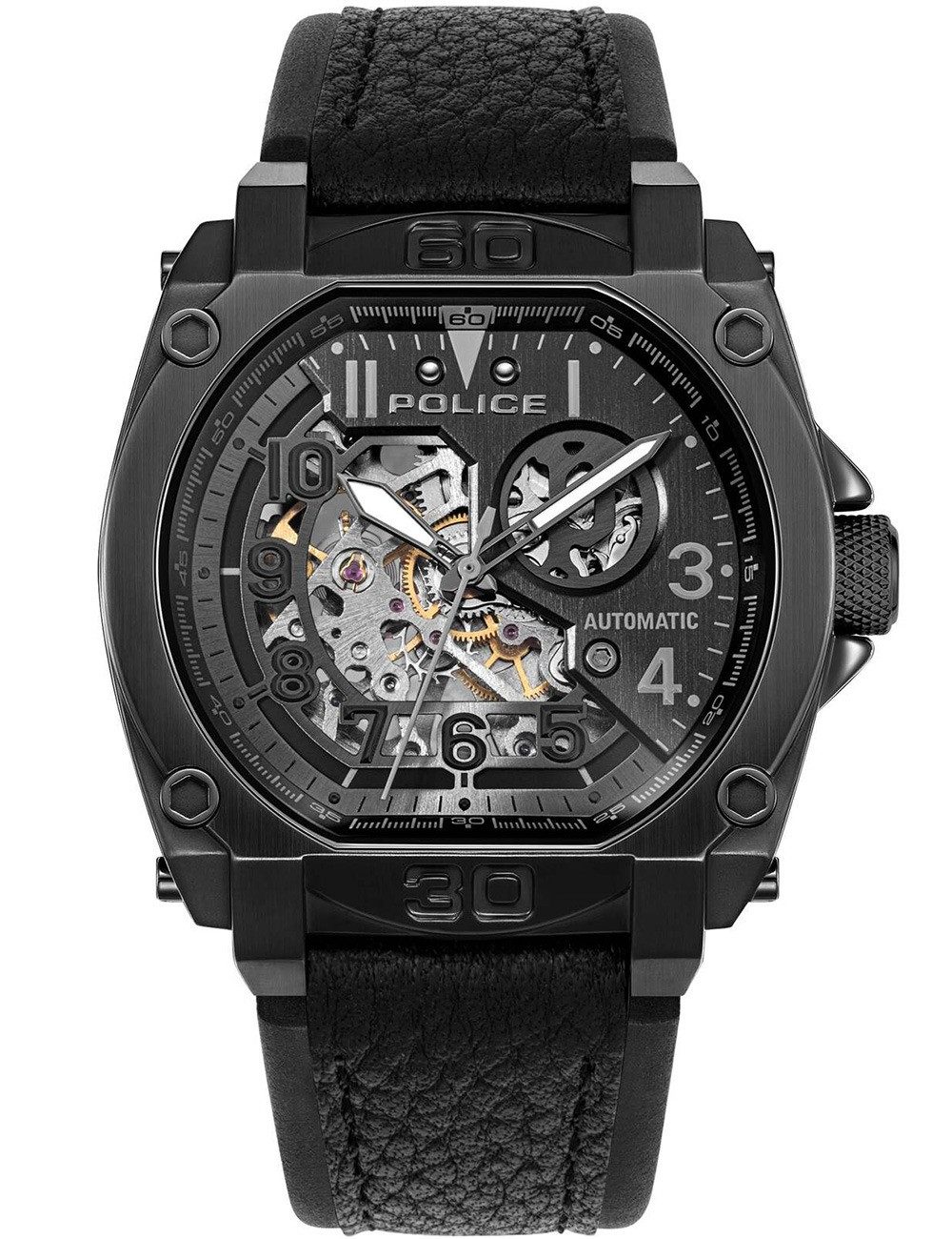 Police Automatikuhr Police PEWGE0040003 Herrenuhr Norwood Automatik 45mm 5A günstig online kaufen