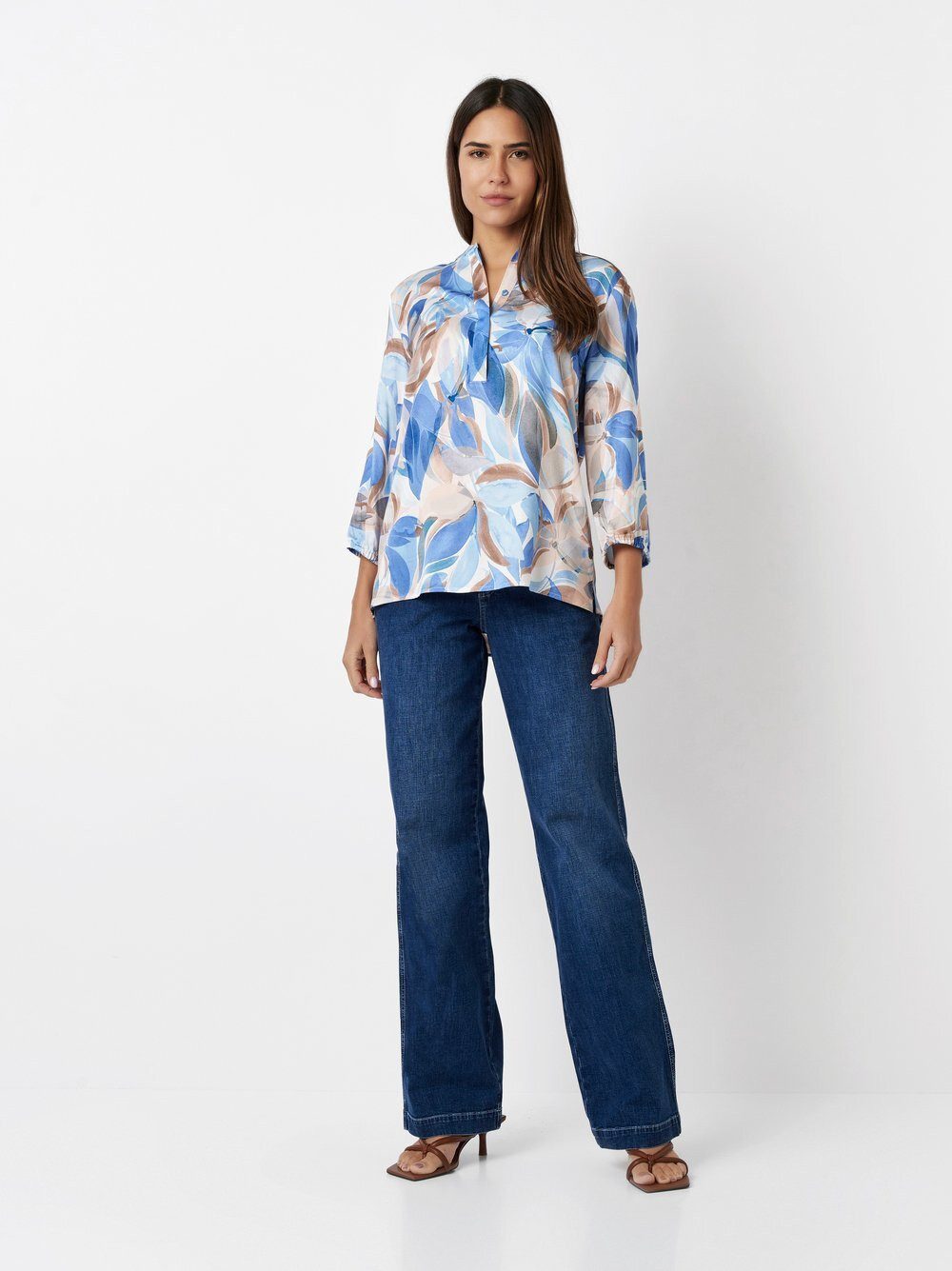 TONI Schlupfbluse Alis mit kreativem Flowerprint günstig online kaufen