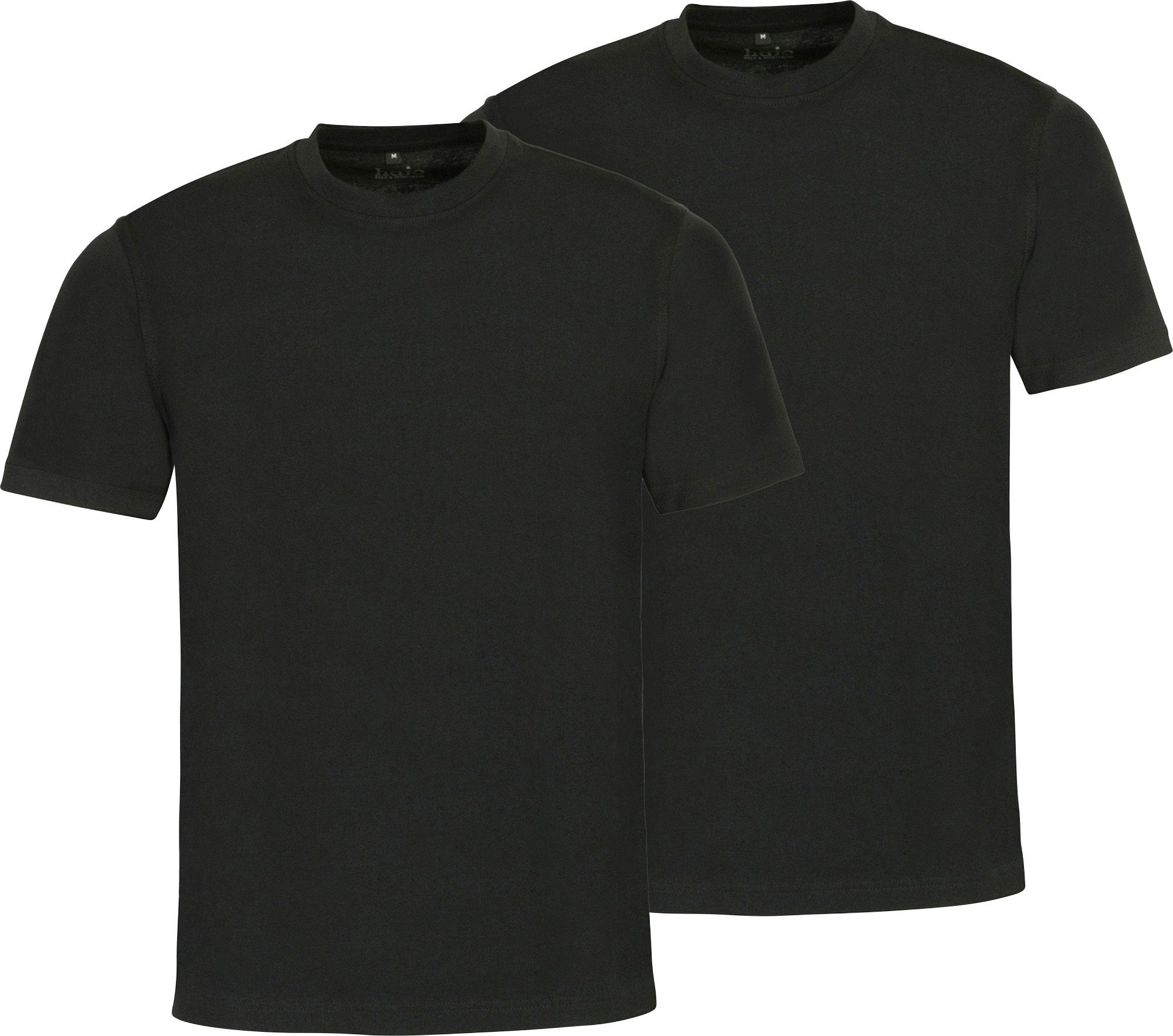 Hajo Sweatshirt Herren-T-Shirt 2er-Pack Uni