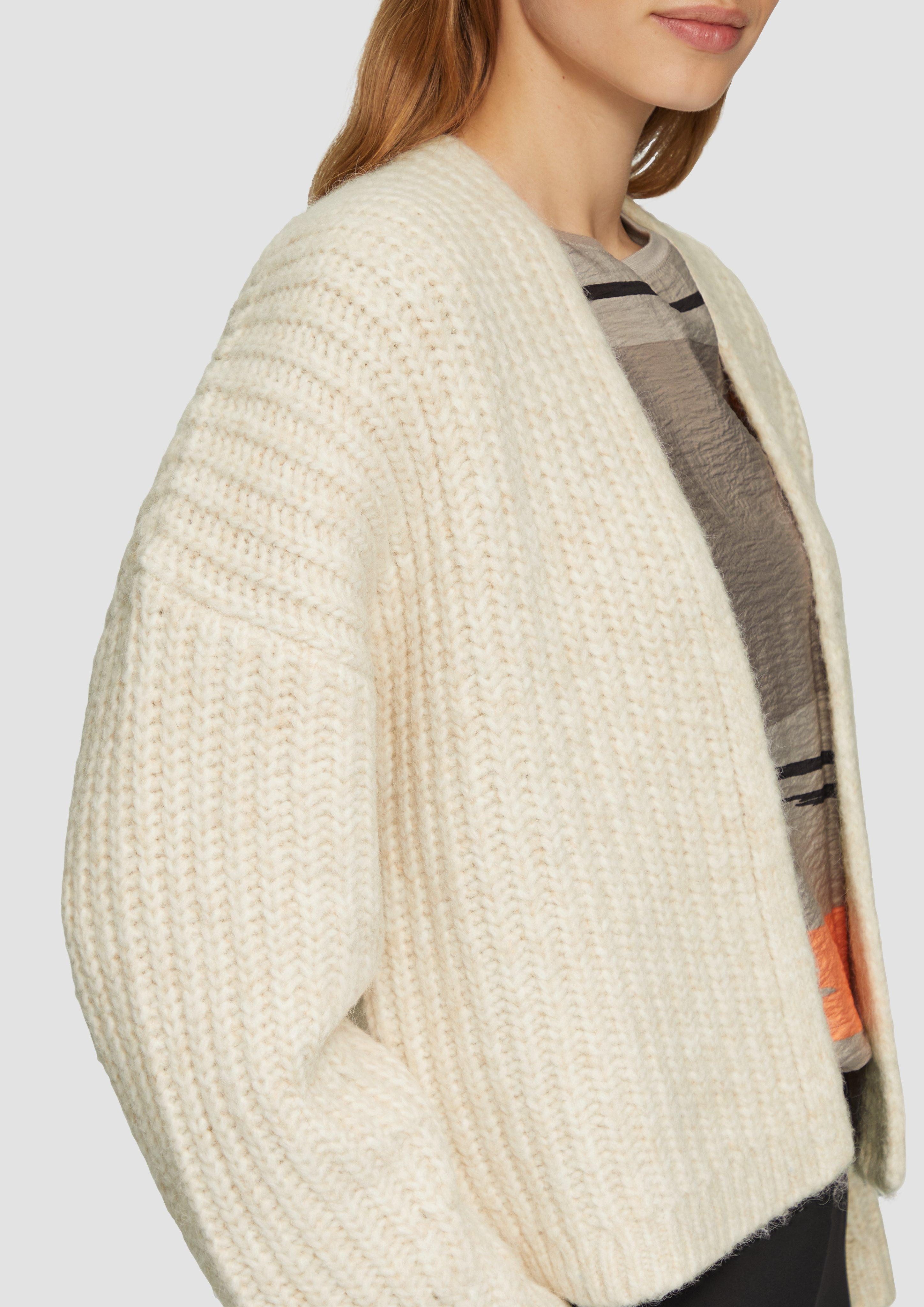 s.Oliver Strickjacke Strickjacke mit weiten Ärmeln günstig online kaufen