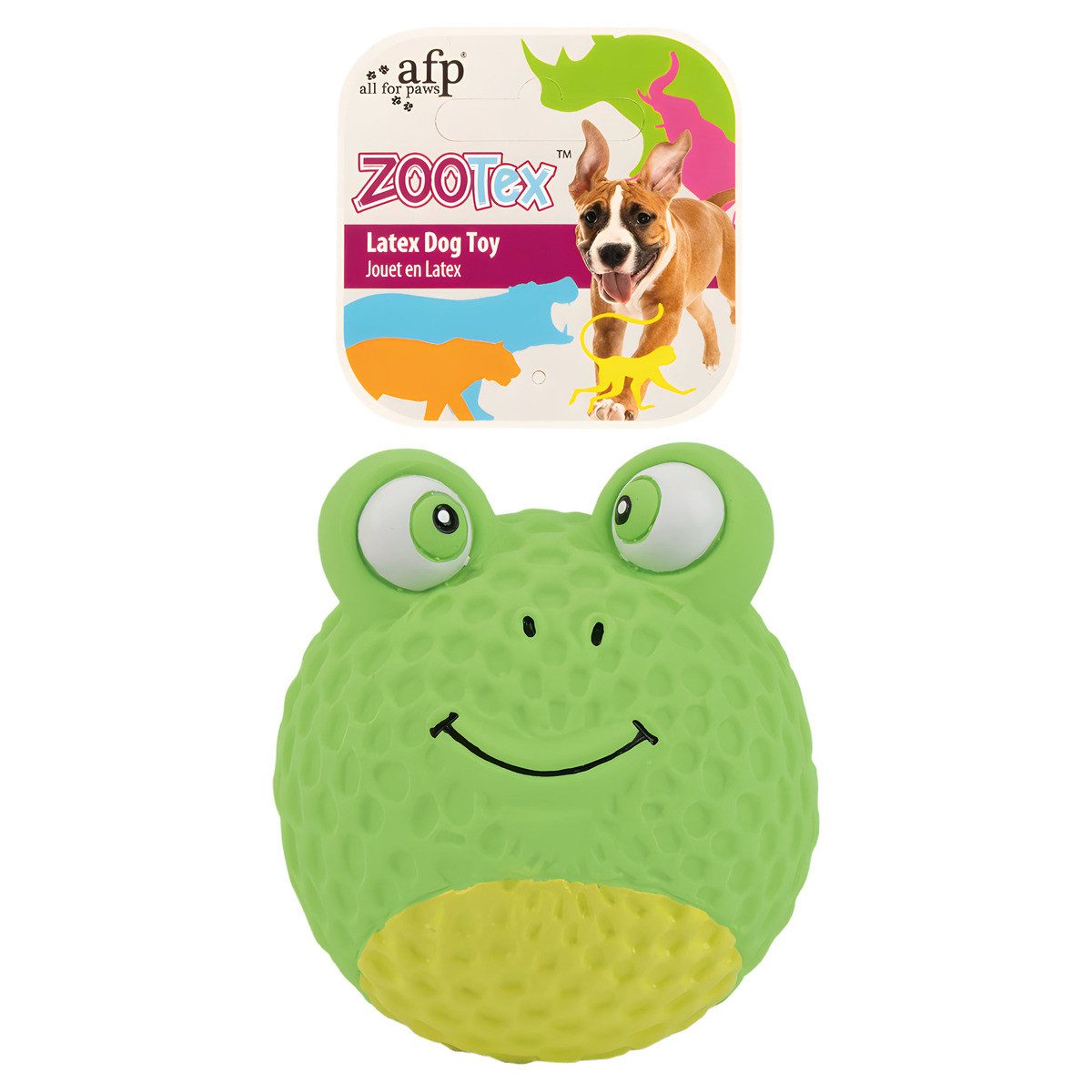all for paws Tierquietschie Hundespielzeug Bouncy Frosch
