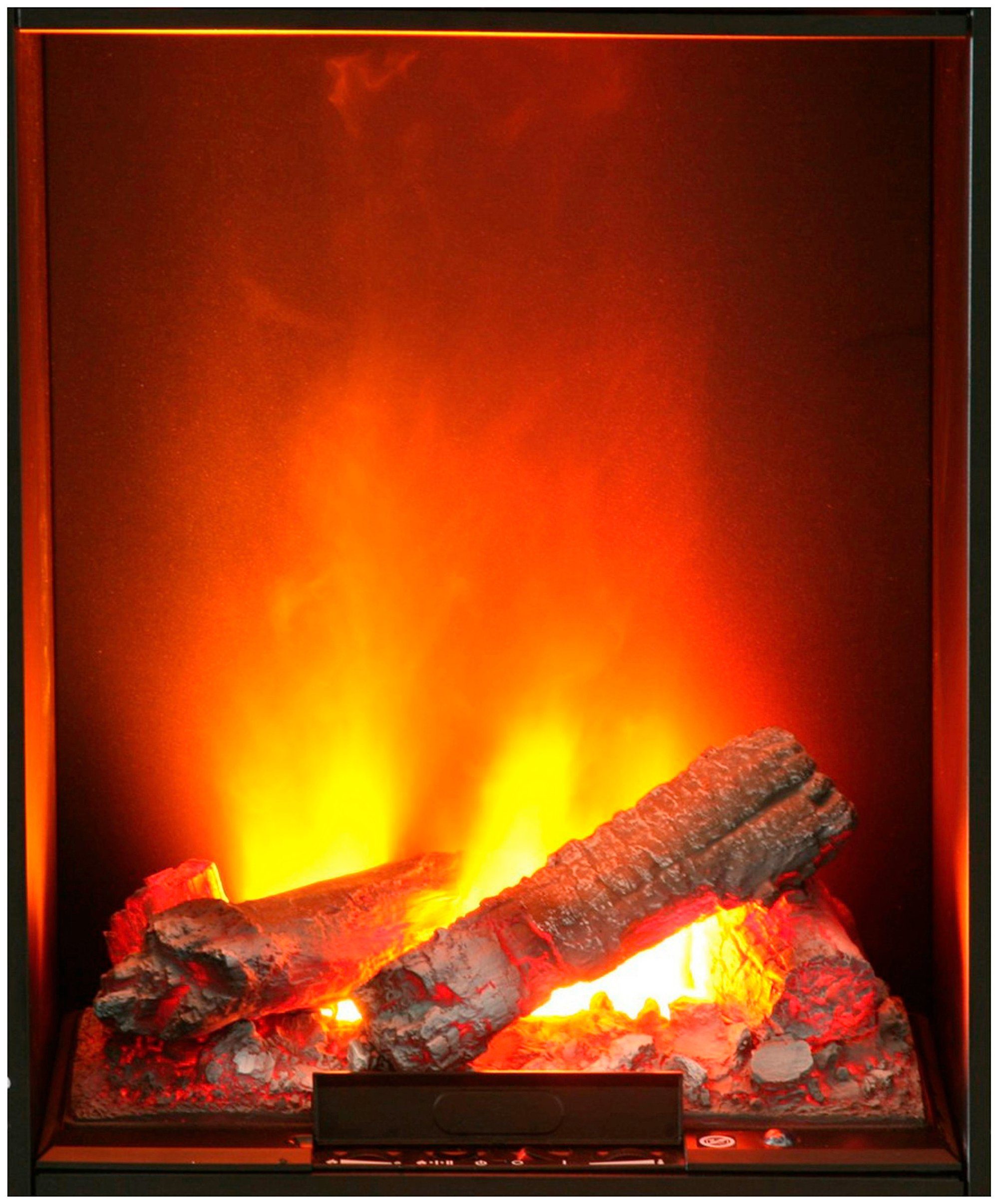 Fernbedienung 3D Elektrokamin Mumbai, Heizung, Maserung, 1000/2000 W, Albero normale Flammeffekt,
