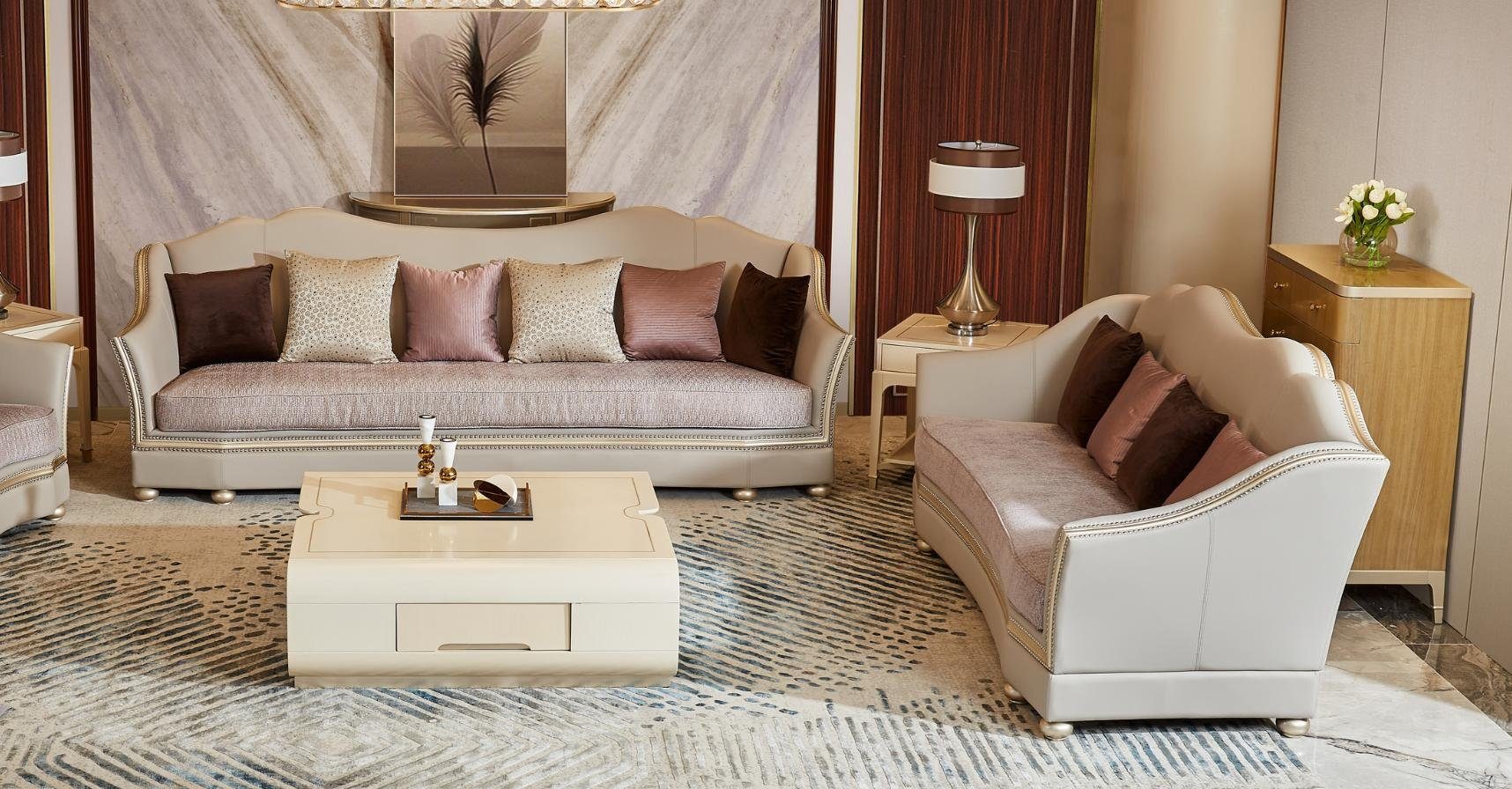 JVmoebel in Luxus Design Europe Made Sofa Sofagarnitur, Sitzpolster Möbel Wohnzimmer