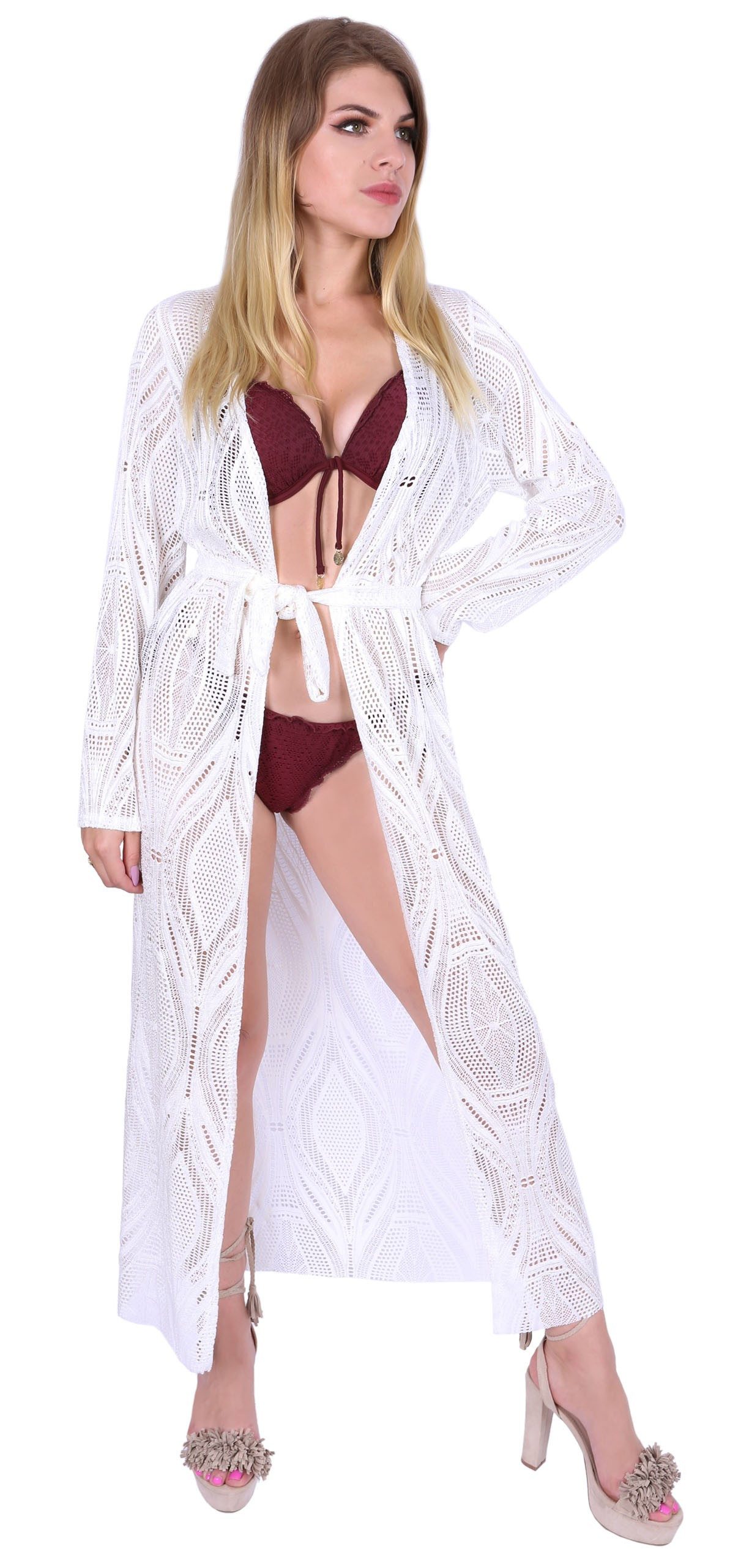 Sarcia.eu Badeanzug Weißer Überwurf für Badeanzug, aus Spitze John Zack günstig online kaufen