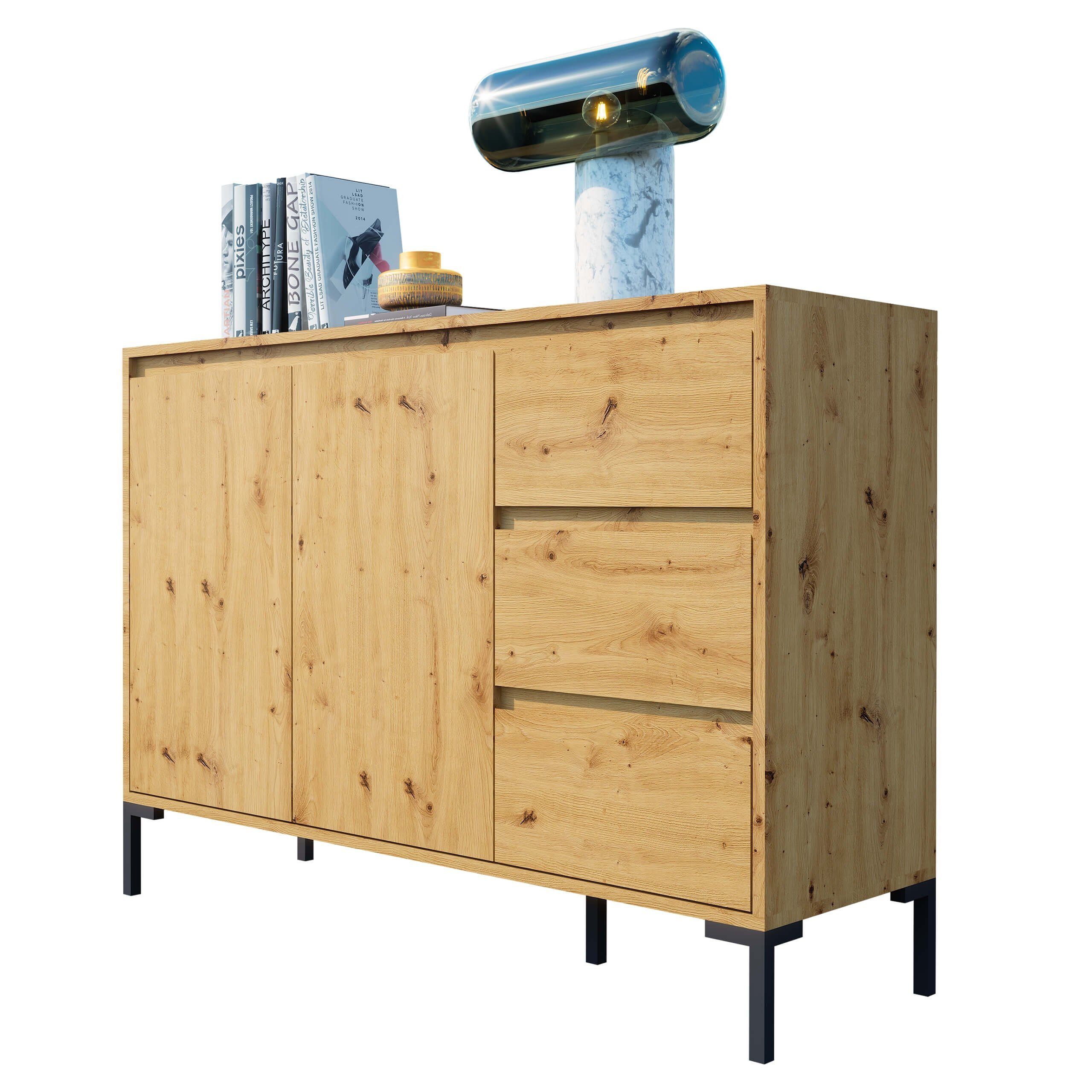 Newroom Sideboard Savage, Wildeiche Sideboard Vintage günstig online kaufen