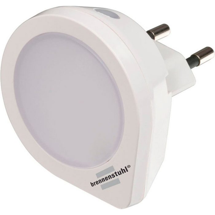 Brennenstuhl LED Nachtlicht NL 01 QD Ein-/Ausschalter LED fest integriert Warmweiß mit Dämmerungssensor