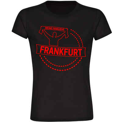 multifanshop T-Shirt Damen Frankfurt - Meine Fankurve - Frauen