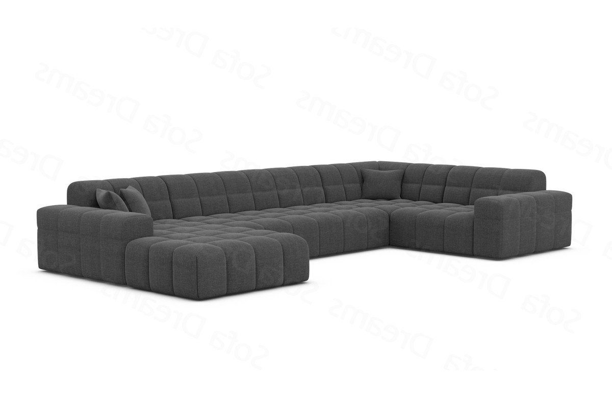 Sofa Dreams Wohnlandschaft Stoff Wohnlandschaft Modern Polstersofa Ibiza U Form Luxus Stoffsofa, Loungesofa