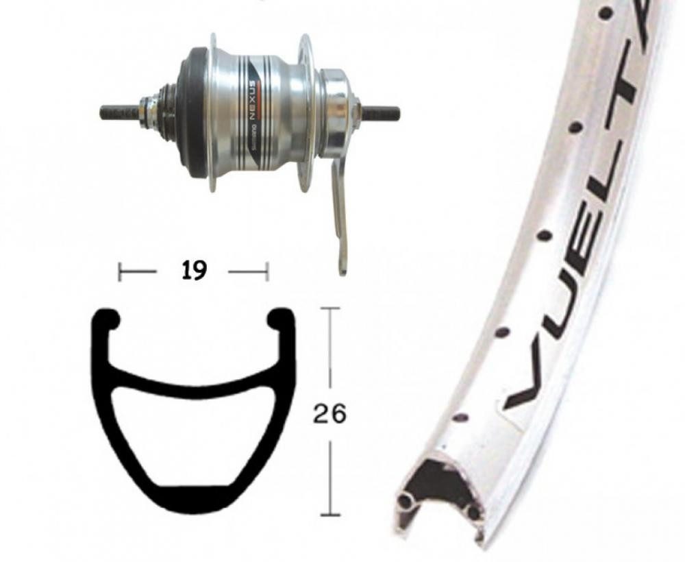 BikeParts Laufrad Bike-Parts Laufrad Hinterrad 28x1.75 Zoll mit Rücktrittbremse Shimano