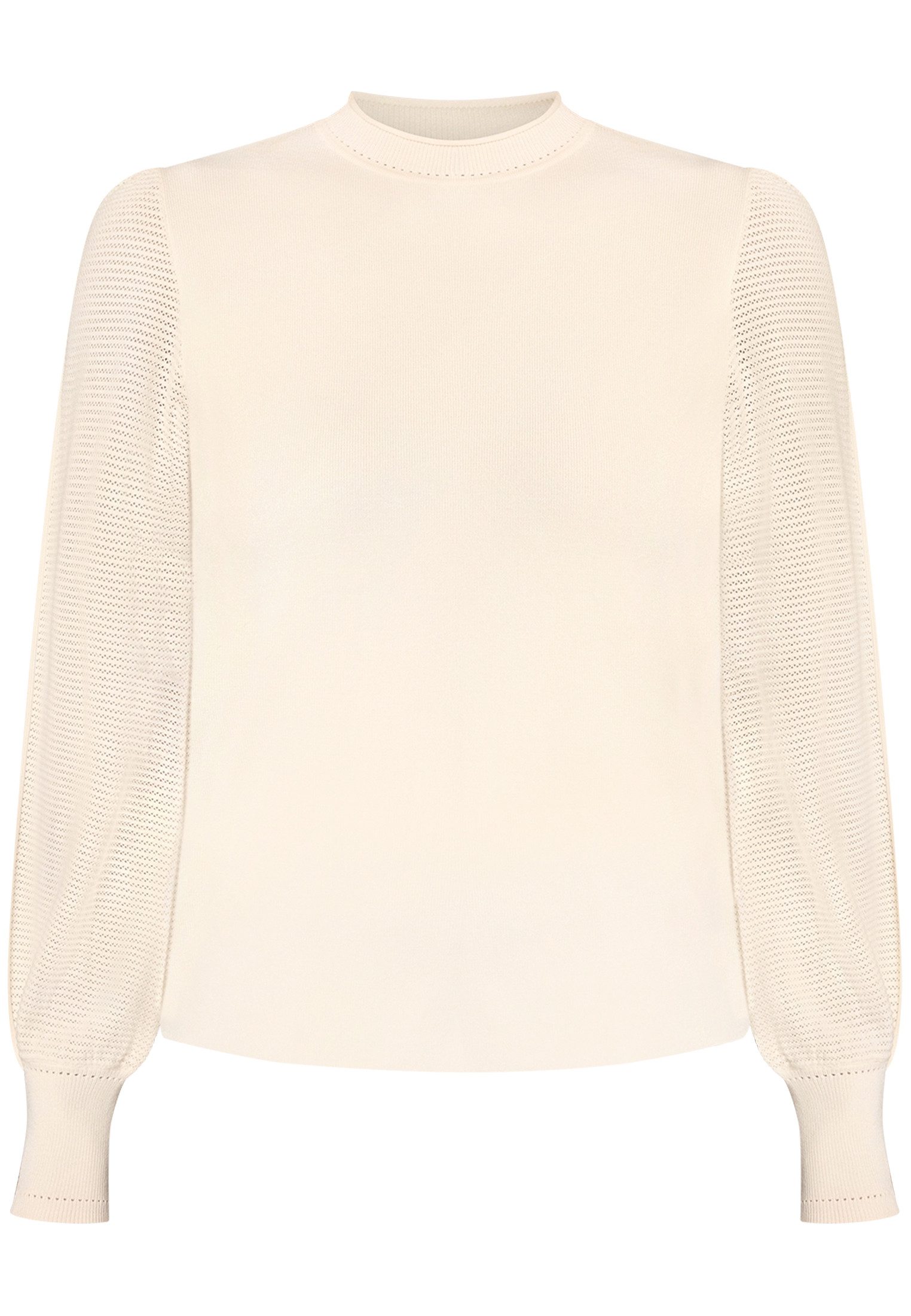 Zero Strickpullover Damen mit hohem Kragen (1-tlg) Plain/ohne Details