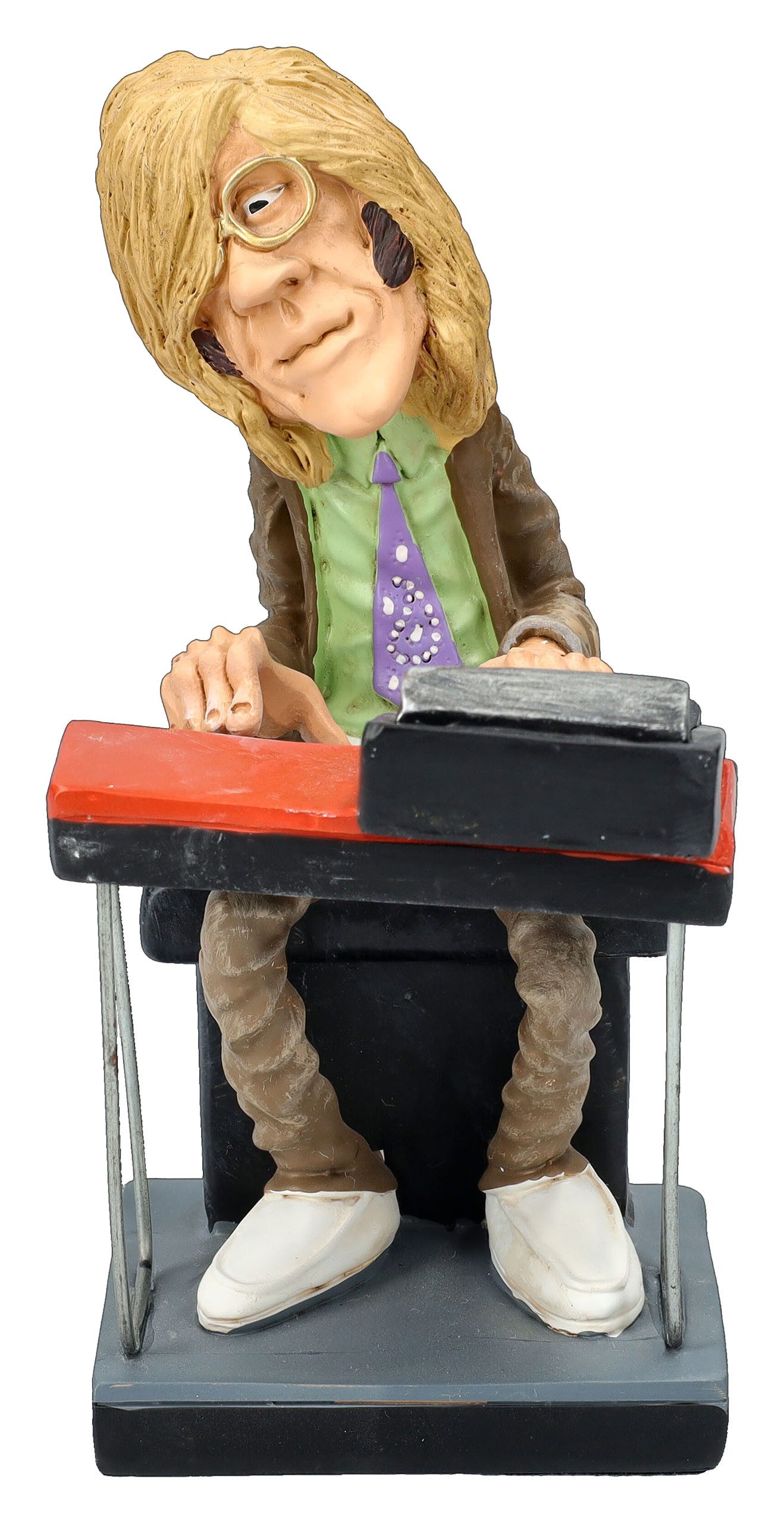 Figuren Shop GmbH Dekofigur Ray Figur – Karikatur Statue Musiker Sammlerfigur 14.5 cm Dekofigur