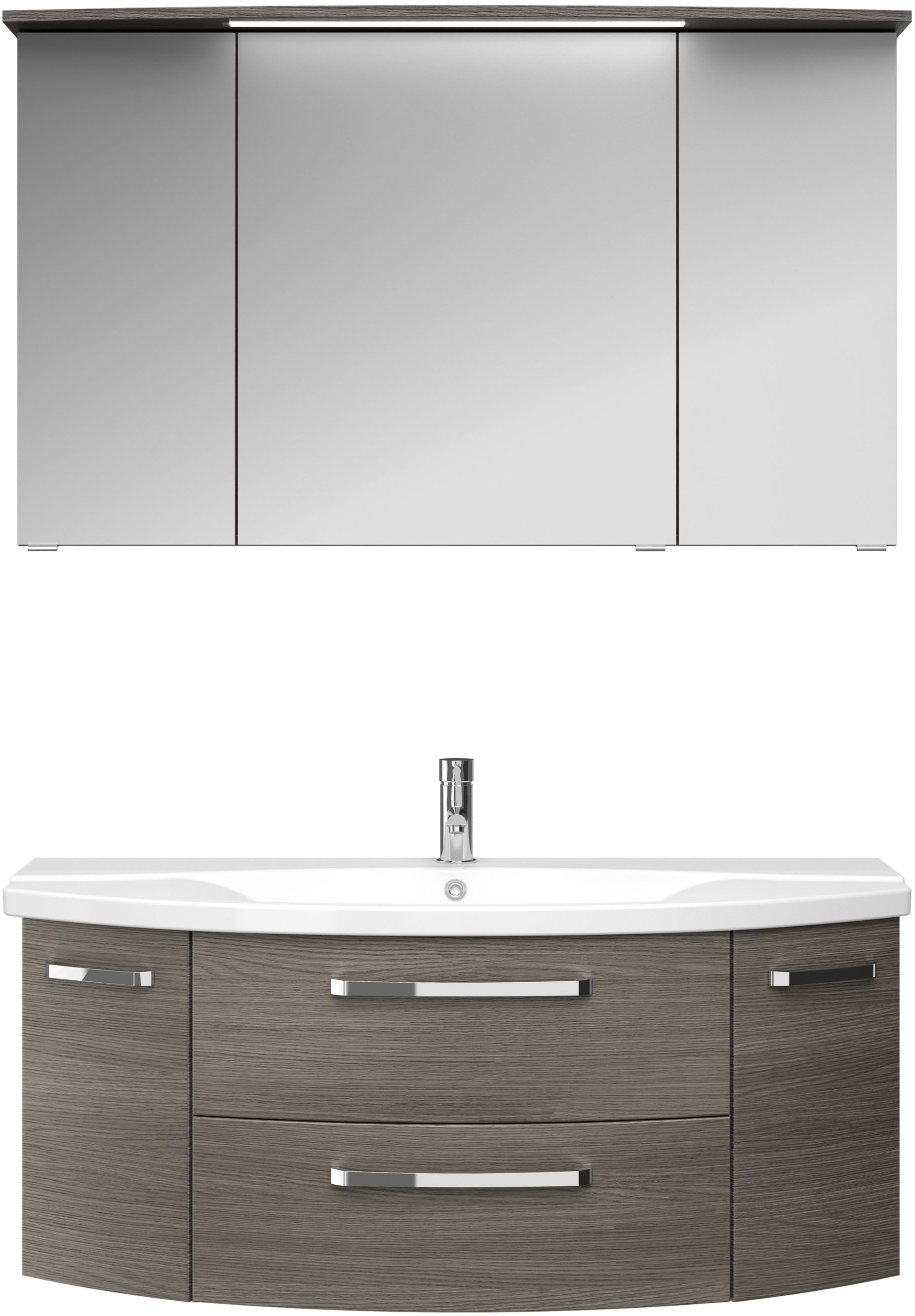 Saphir Badmöbel-Set Serie 4010 2-teilig Keramik-Waschtisch günstig online kaufen