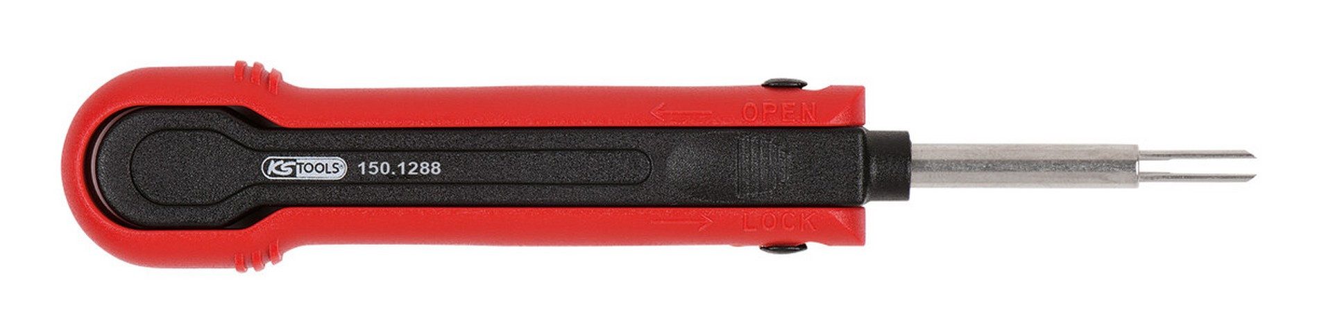 KS Tools Montagewerkzeug, L: 13.7 cm, Entriegelungswerkzeug für Flachsteckkontakte 2,8 mm