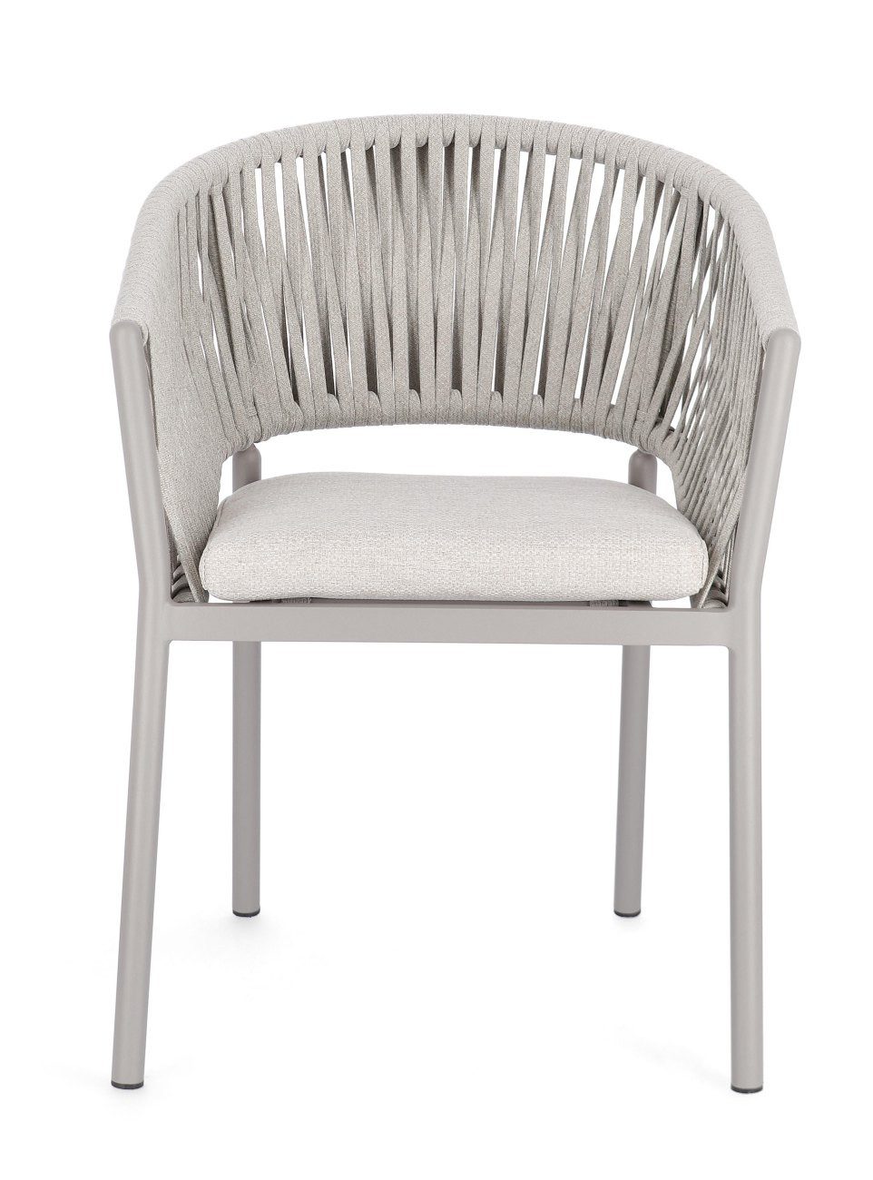 Feeling4Home Gartenstuhl Florencia aus Aluminium, Sand, Der Stuhl ist stapelbar