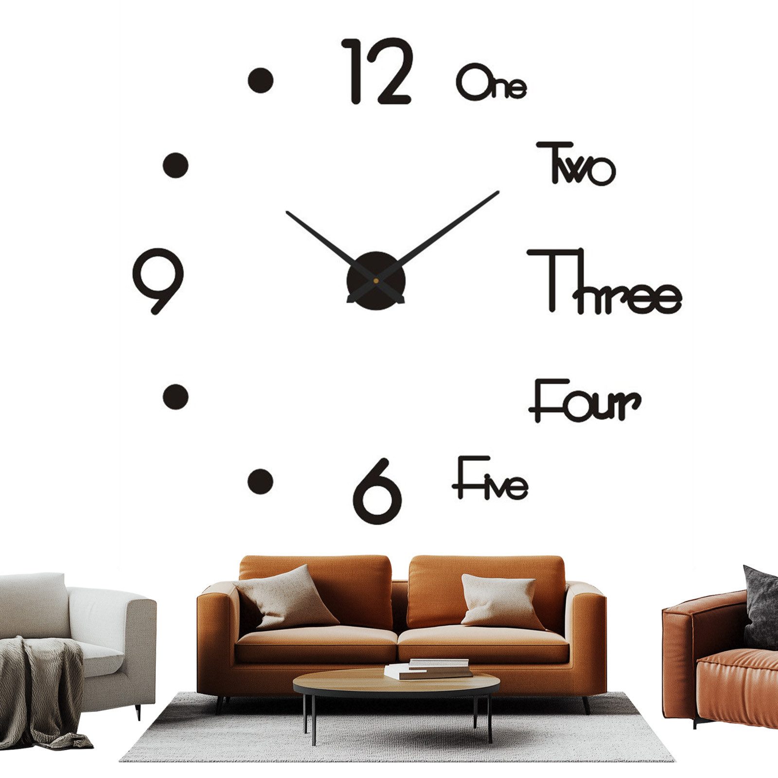 OKWISH Wanduhr DIY Wand Uhr Acryl günstig online kaufen