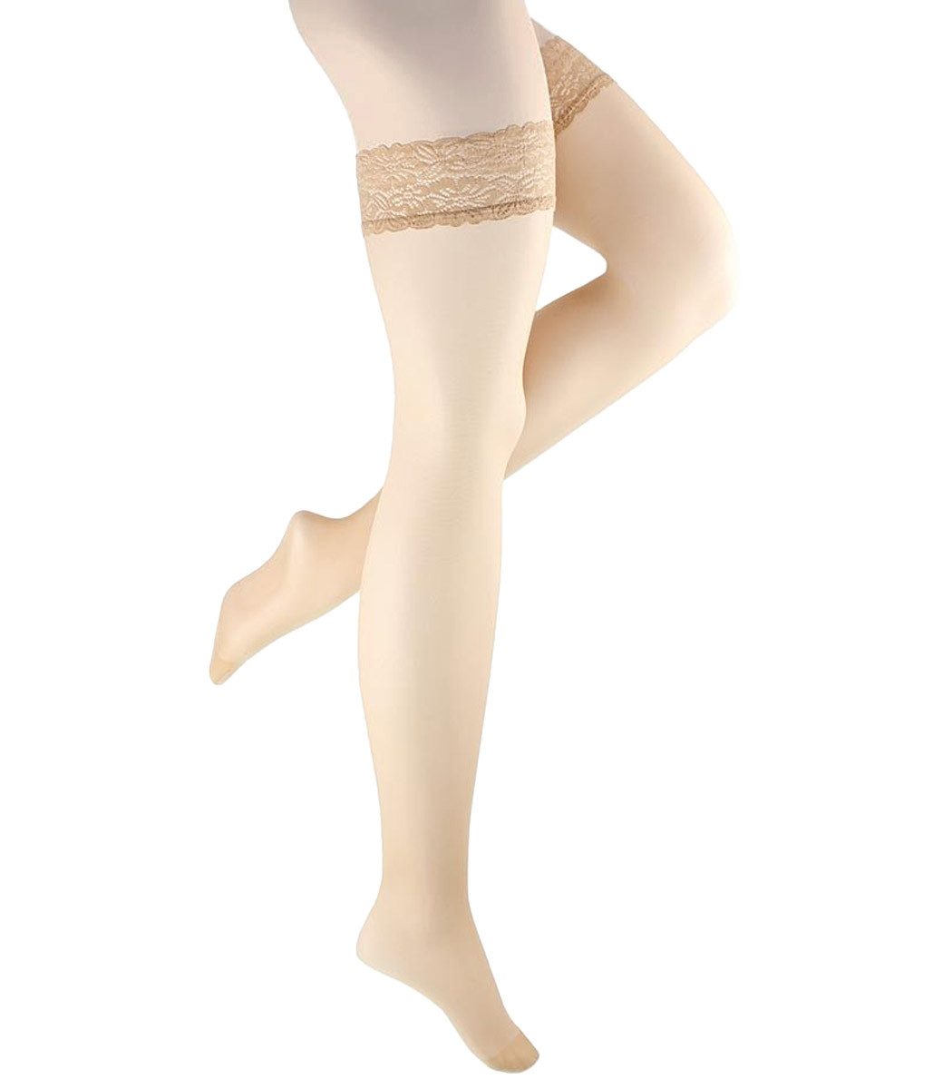 Wilox Halterlose Feinstrümpfe Gold Stay up (1-Paar, 1 Paar) transparent & matt