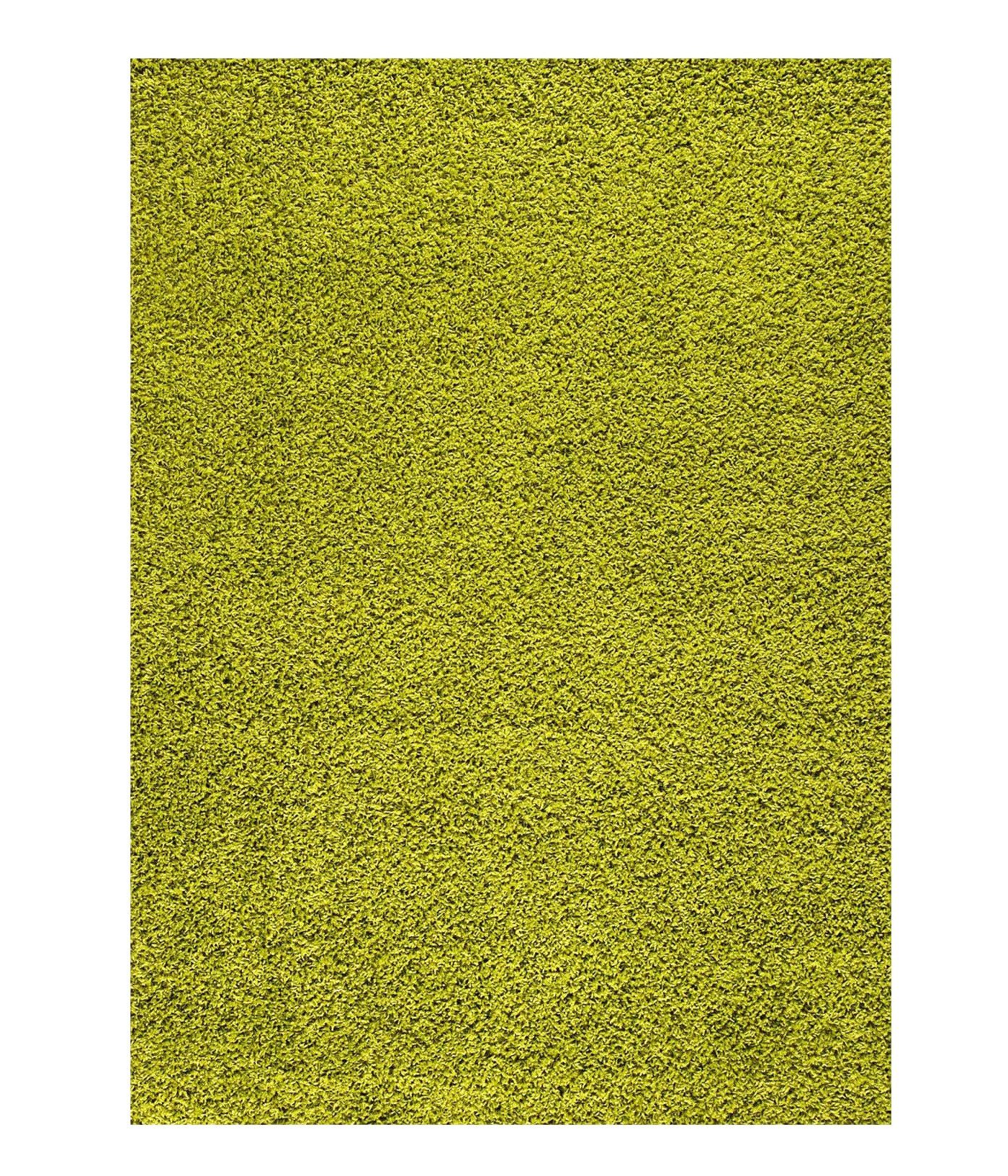 Vimoda Hochflor-Teppich Teppich Shaggy langflor Grün, Rund, Höhe: 30 mm, Lä günstig online kaufen