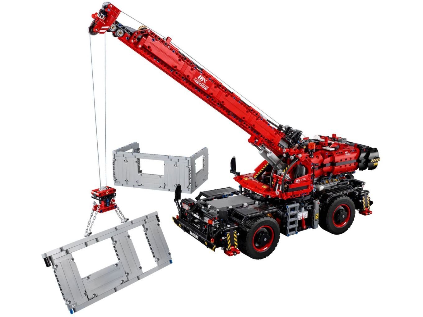 St) Konstruktionsspielsteine 4057 - Technic (Set, LEGO® Kranwagen, LEGO Geländegängiger