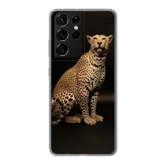MuchoWow Handyhülle Leopard - Tiere - Fleck Phone Case Handyhülle Samsung Galaxy S21 Ultra Silikon Schutzhülle