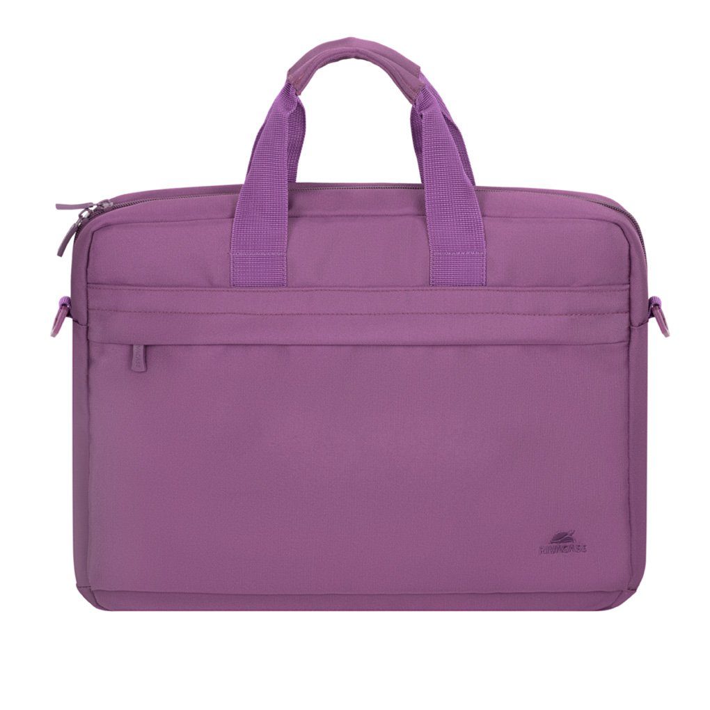 Rivacase Rucksack Laptoptasche 14 Zoll violet Uni wasserabweisende Aktentasche für Business, 
