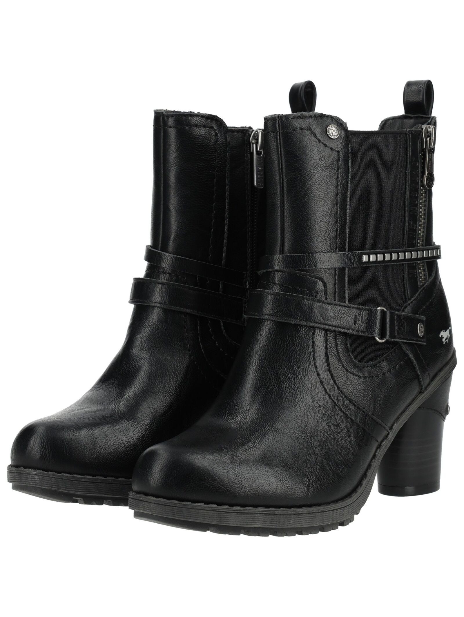 Mustang Shoes Mustang Shoes Stiefelette Lederimitat High-Heel-Stiefelette – Bild 4 von 5