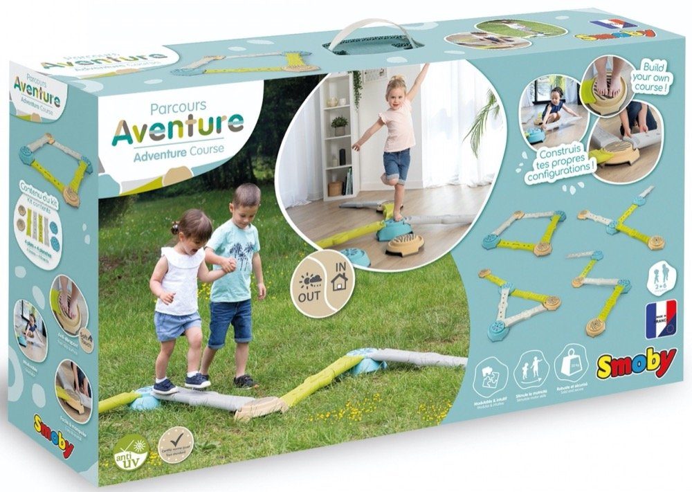 Smoby SpielzeugGartenset Garten Kinder Abenteuer Balancierparcours