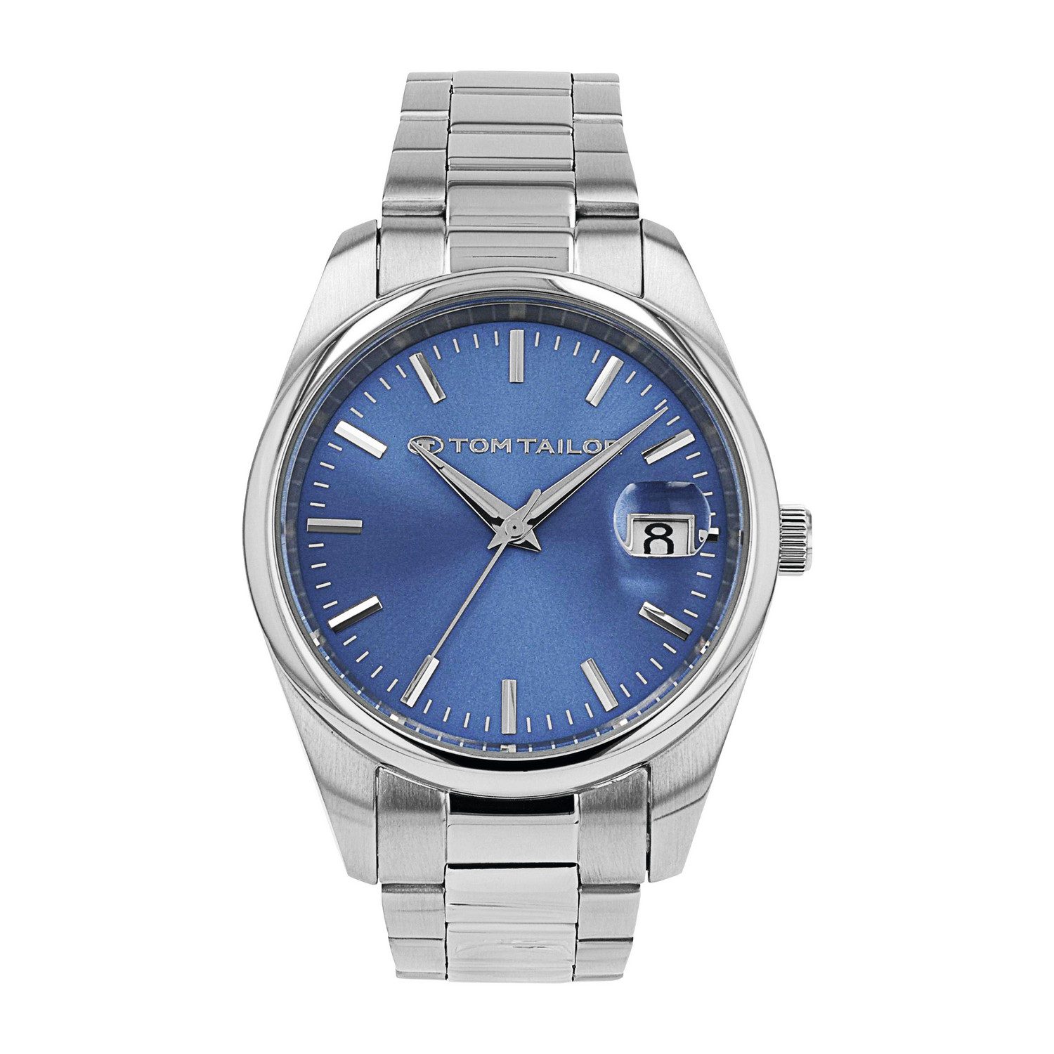 TOM TAILOR Quarzuhr 2100627, Armbanduhr, Herrenuhr, Edelstahlarmband, analog, Jahr, Monat