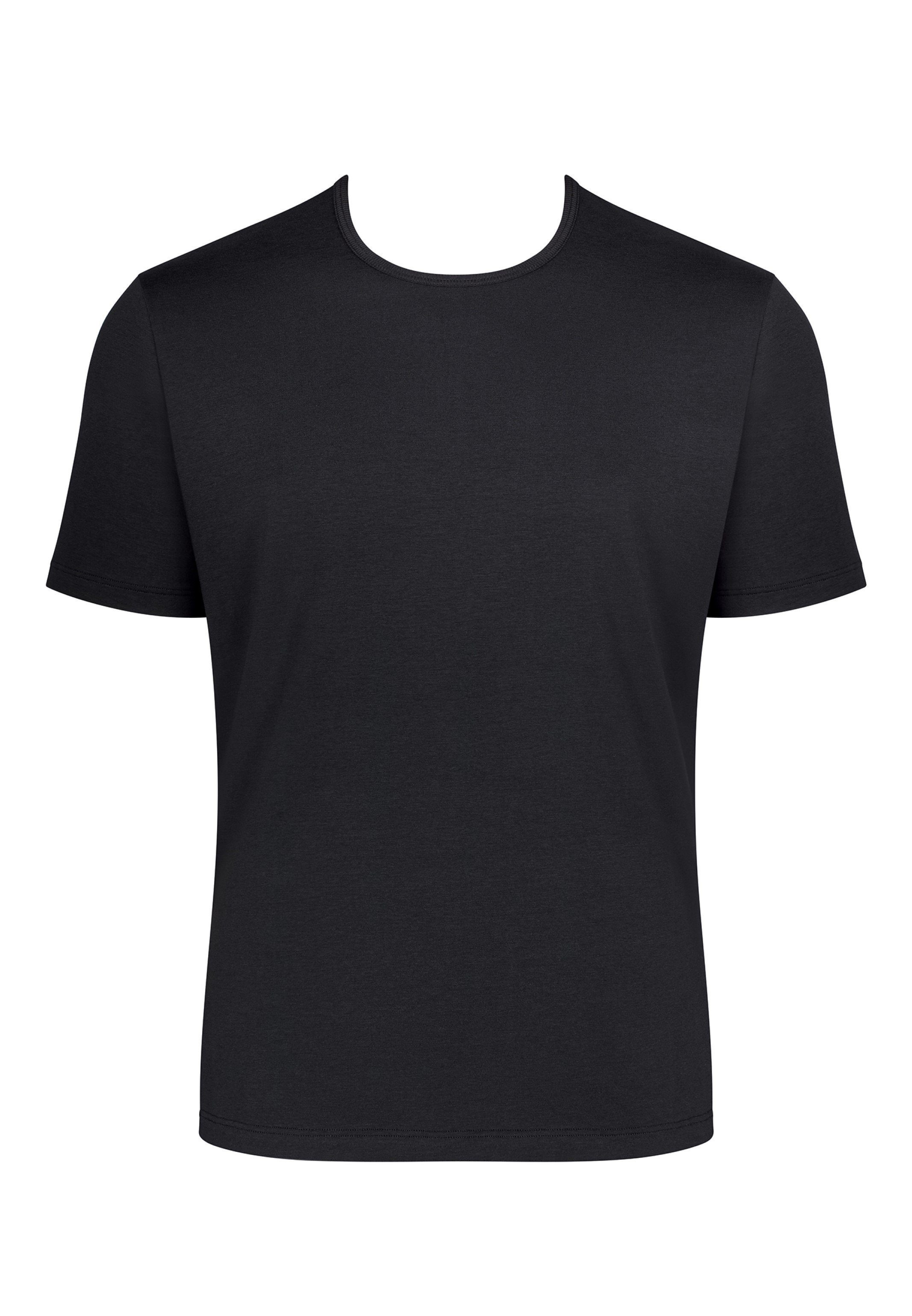 Sloggi Unterhemd - Unterhemd Haut Organic Shirt / Angenehm auf Baumwolle Kurzarm - Schwarz Go der - (1-St) Cotton