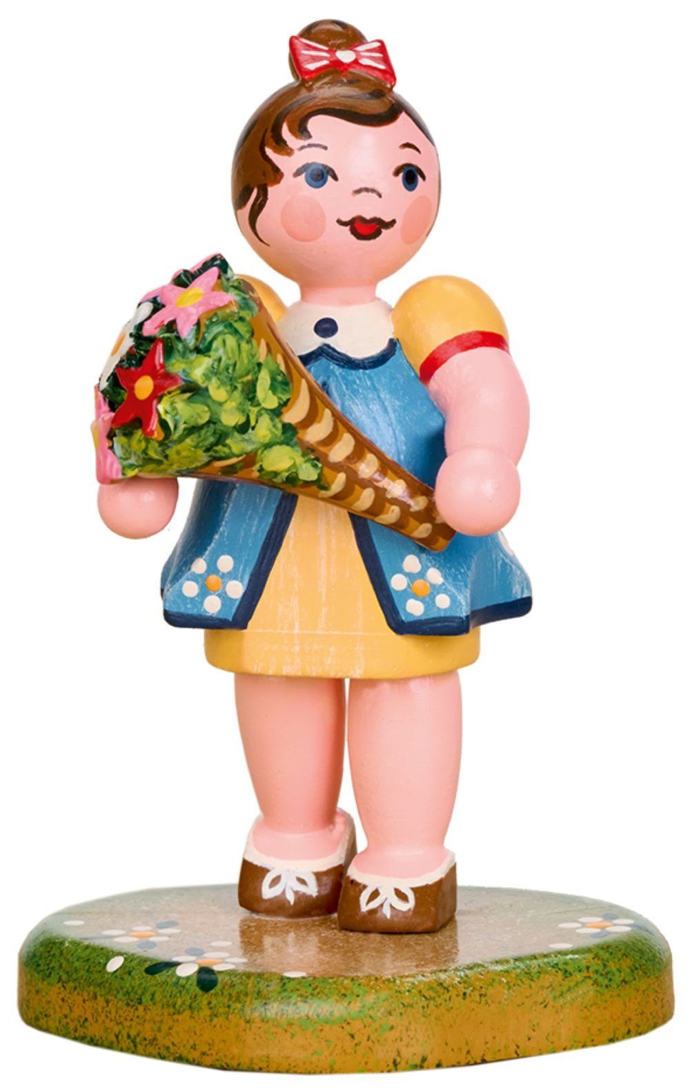 Original Hubrig (Hubrig Volkskunst GmbH) Sammelfigur Landidyll Streublümchen - 7 cm - Neuheit 2024, handbemalt