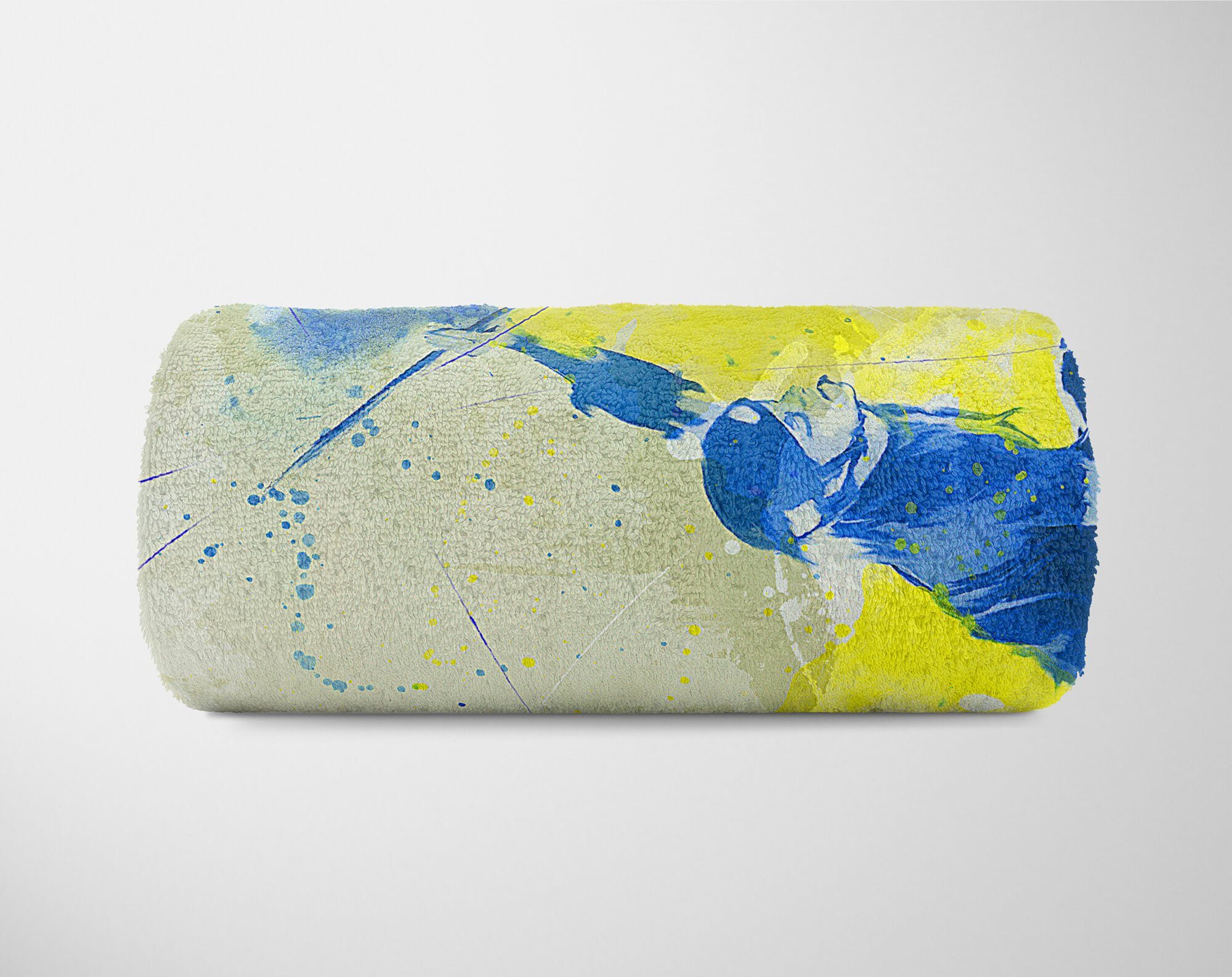 II, Saunatuch Kunstvoll Baumwolle-Polyester-Mix Sport Handtücher Sinus SplashArt Skateboarding Handtuch Art (1-St), Kuscheldecke Strandhandtuch Handtuch