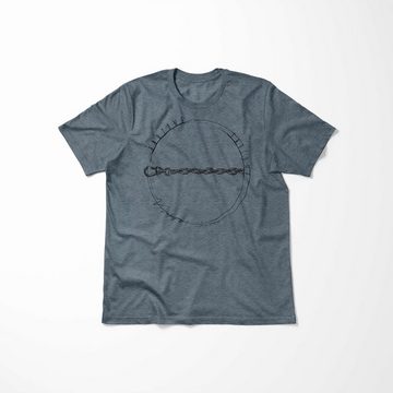 Sinus Art T-Shirt Vintage Herren T-Shirt Eisenkette