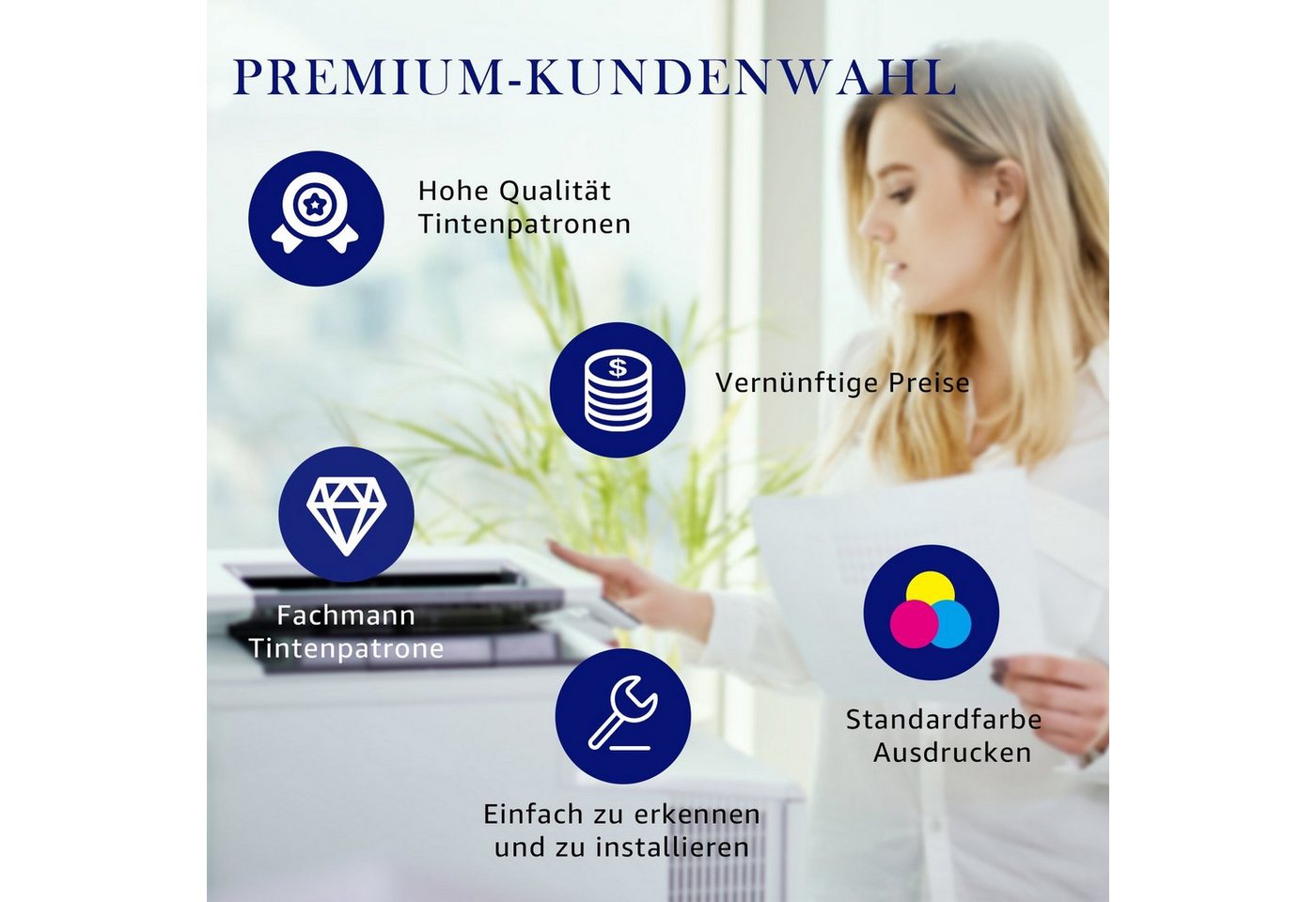 Thumbnail - MOOHO für HP 933XL 932 OfficeJet 6700 7110 6600 7610 Tintenpatrone