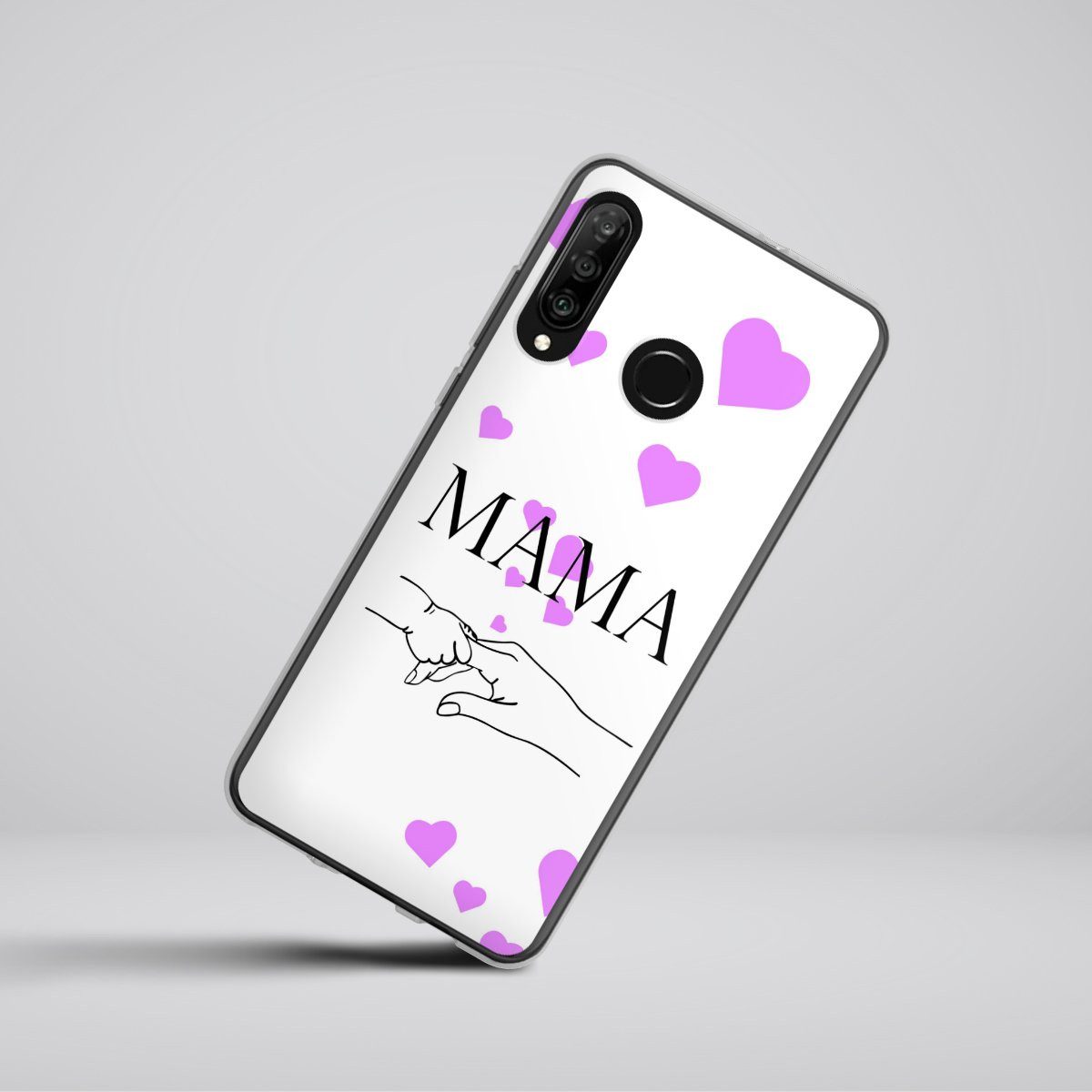 DeinDesign Handyhülle Muttertag Mama Familie Muttertag-Mama und kinder, Huawei P30 Lite Premium Silikon Hülle Bumper Case Handy Schutzhülle