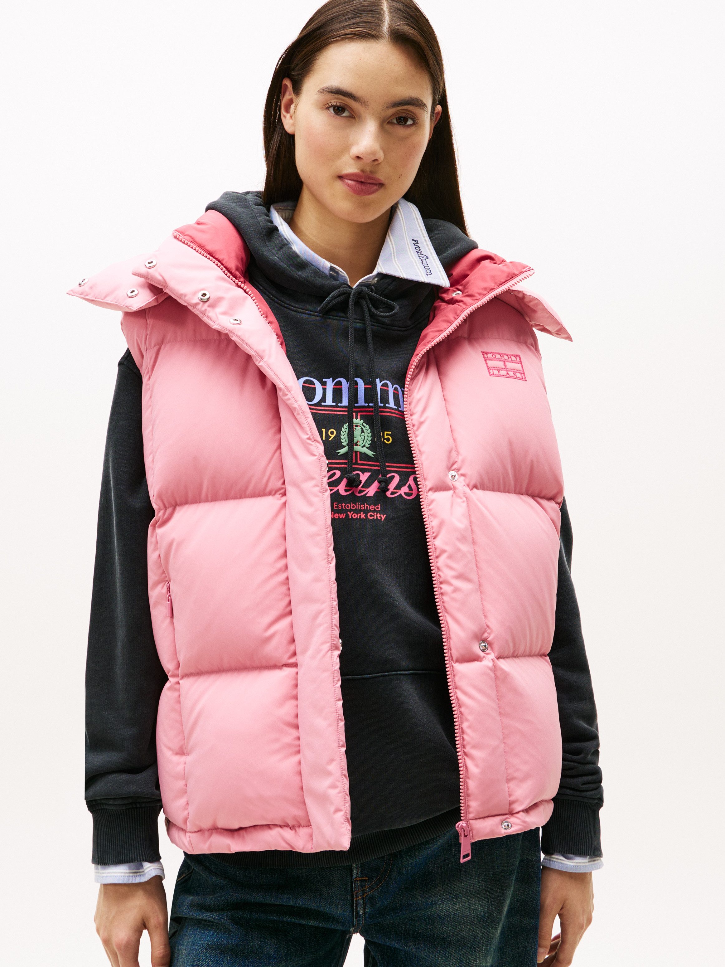 Tommy Jeans Steppweste TJW ALASKA GRID günstig online kaufen