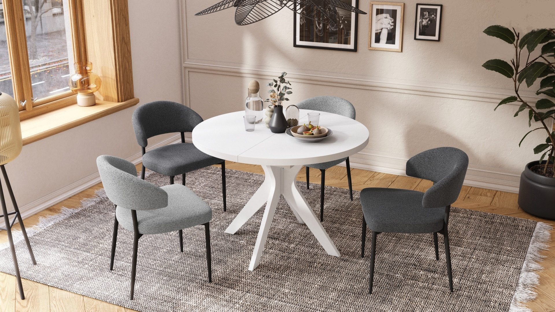 designimpex Esstisch Design Esstisch Renzo ausziehbar günstig online kaufen