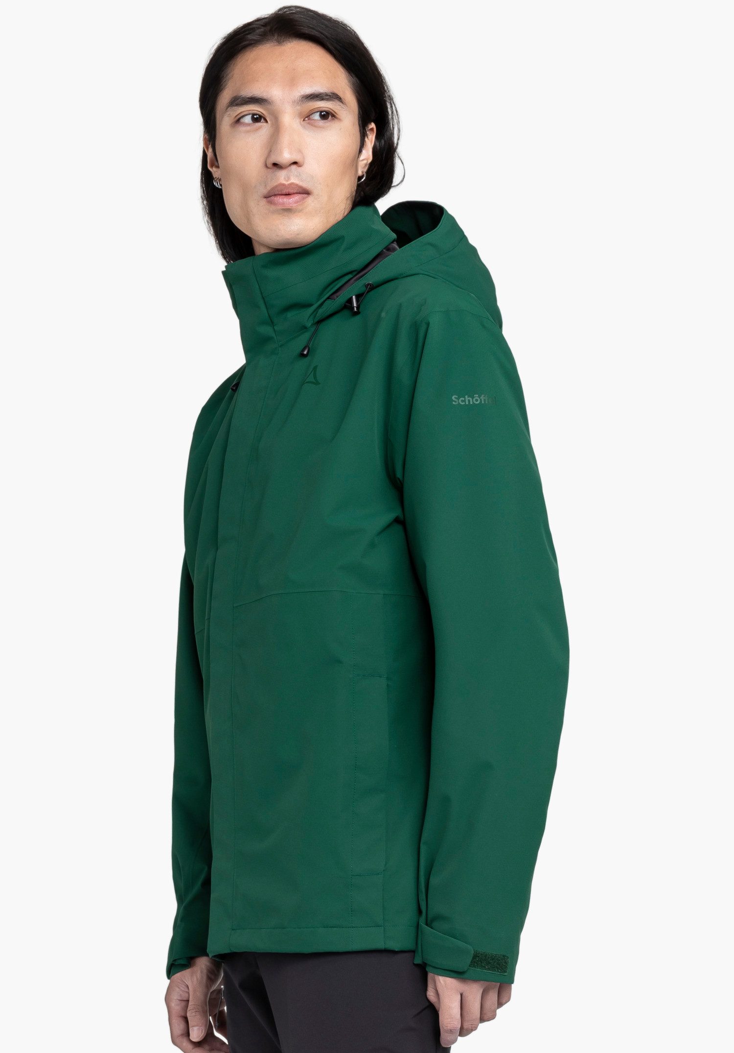 Schöffel Funktionsjacke Gmund M RAIN JKT CS mit einrollbarer Kapuze