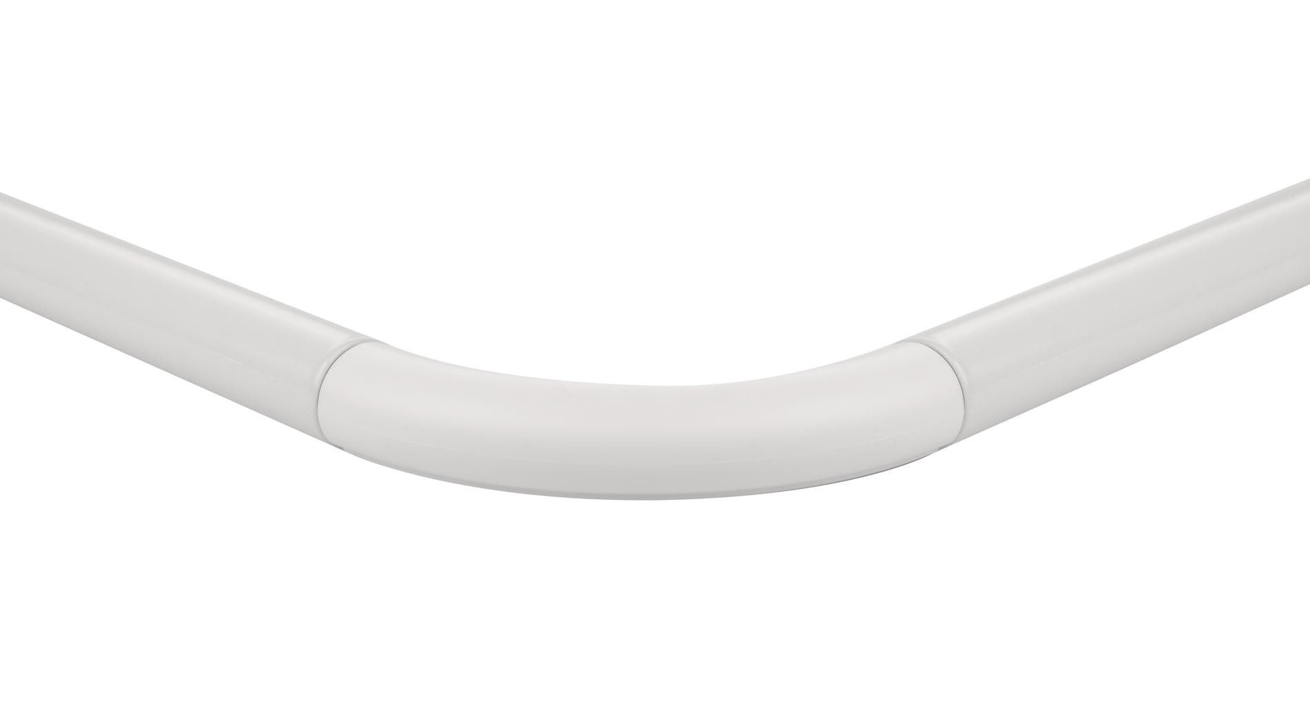 Ridder Duschvorhangstange Graz weiß, Aluminium, Kunststoff günstig online kaufen