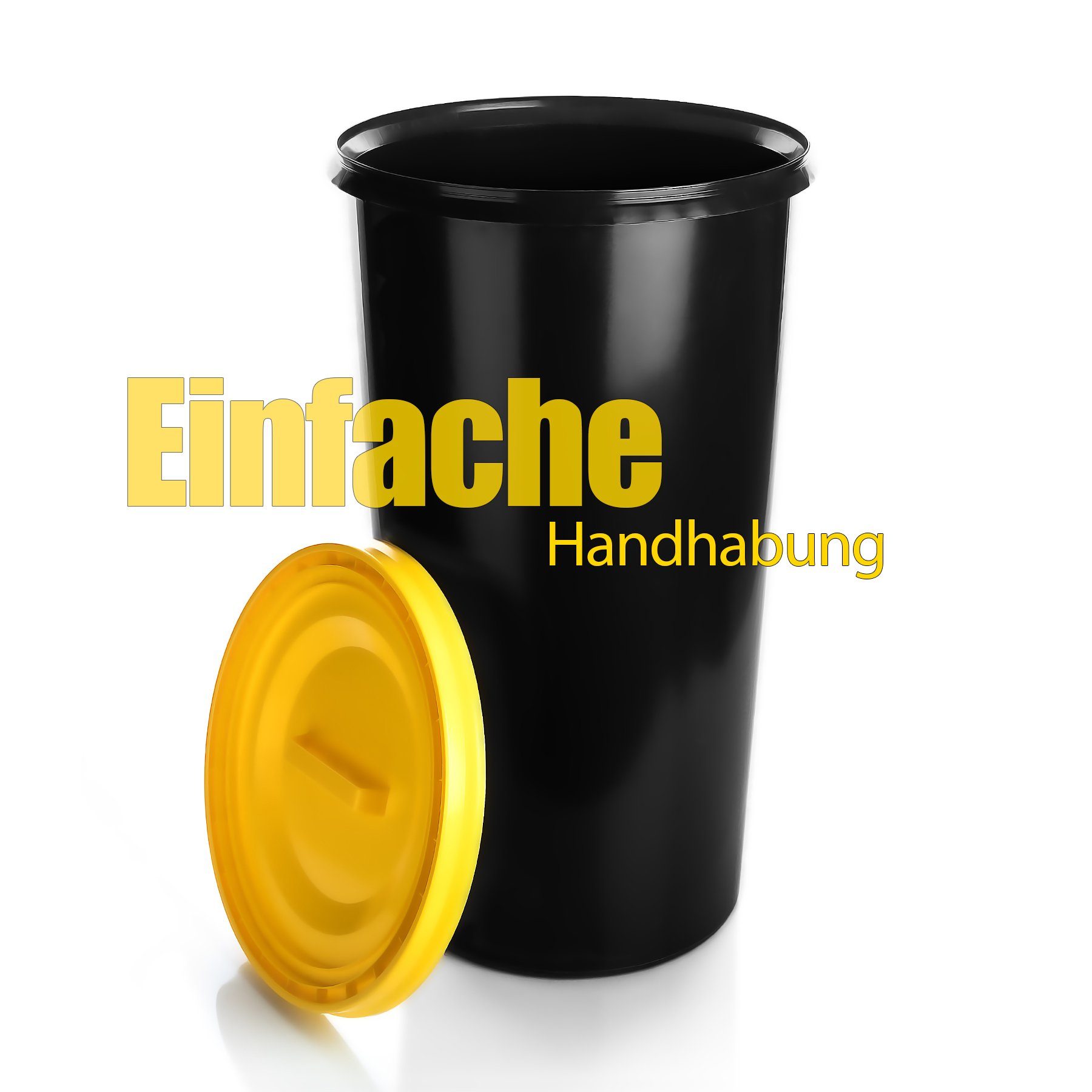 BigDean Mülleimer Wetterfeste Universaltonne 60L mit luftdicht verschließbarem Deckel, 60l Universaltonne, Mülltonne, Futtertonne, Indoor & Outdoor – Bild 2 von 5