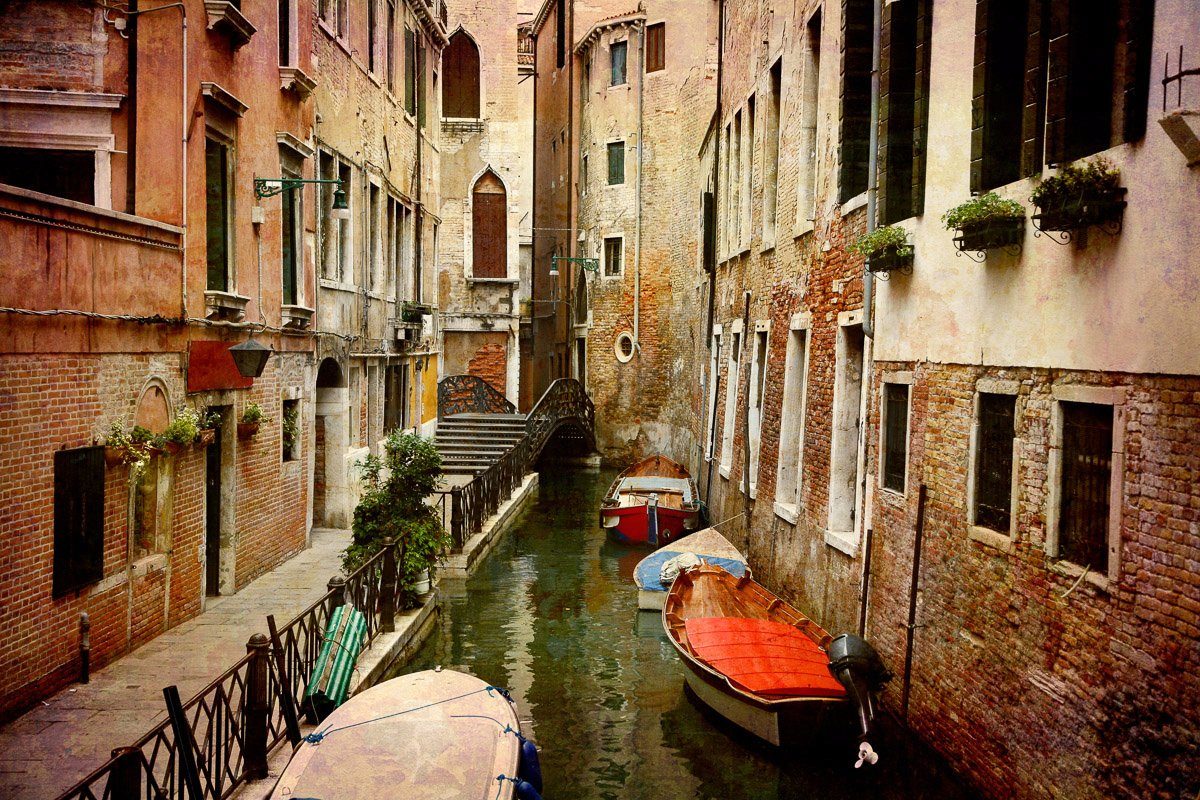 Venedig Straße Papermoon Fototapete