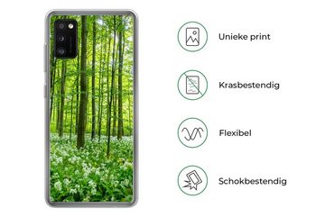MuchoWow Handyhülle Wald - Bäume - Grün, Handyhülle Samsung Galaxy A41, Smartphone-Bumper, Print, Handy