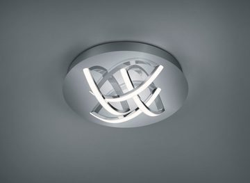 TRIO Leuchten LED Deckenleuchte Dolly, Dimmfunktion, LED fest integriert, Warmweiß, LED Deckenlampe mit 3 Stufen Switchdimmer, Ø 32cm, 3000K, 4x 500 Lumen