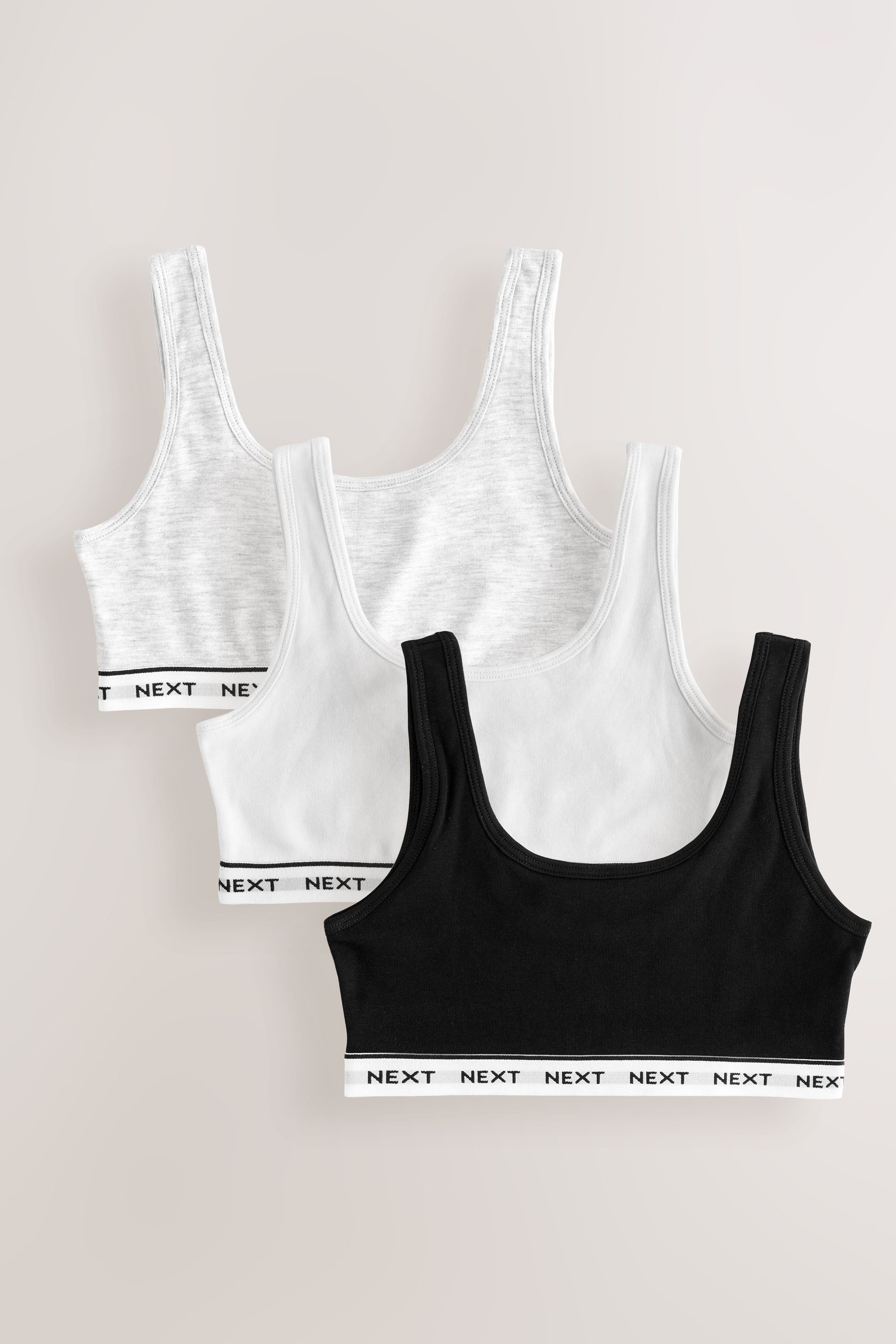 Next Crop-Top Kurztops, 3er-Pack (3-tlg)