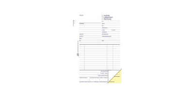 Formularblock Auftrag/Lieferschein/Rechnungsformular Papierformat: DIN A5 Grammatur: 51 g/m²
